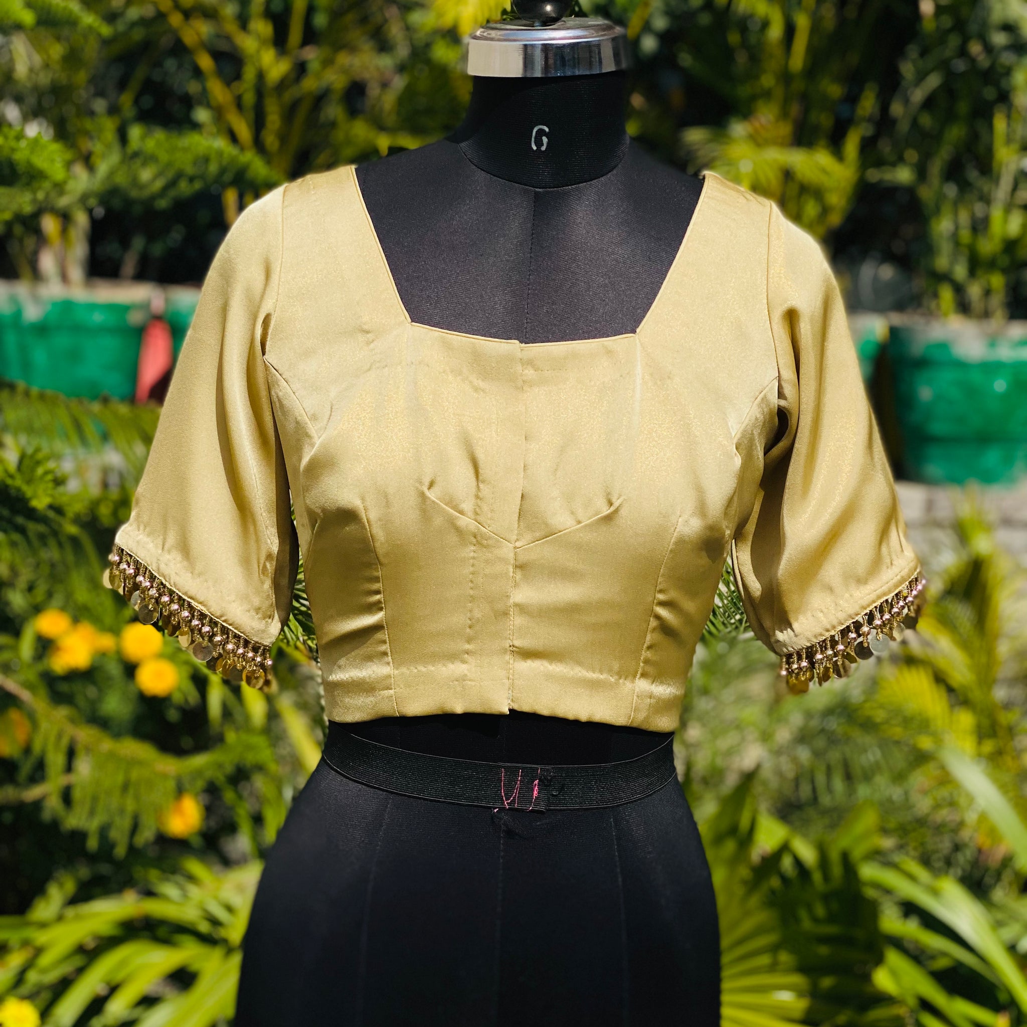 Golden Georgette Blouse