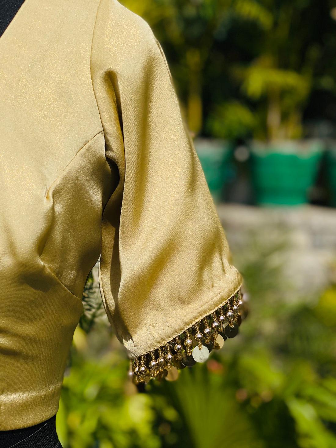 Golden Georgette Blouse