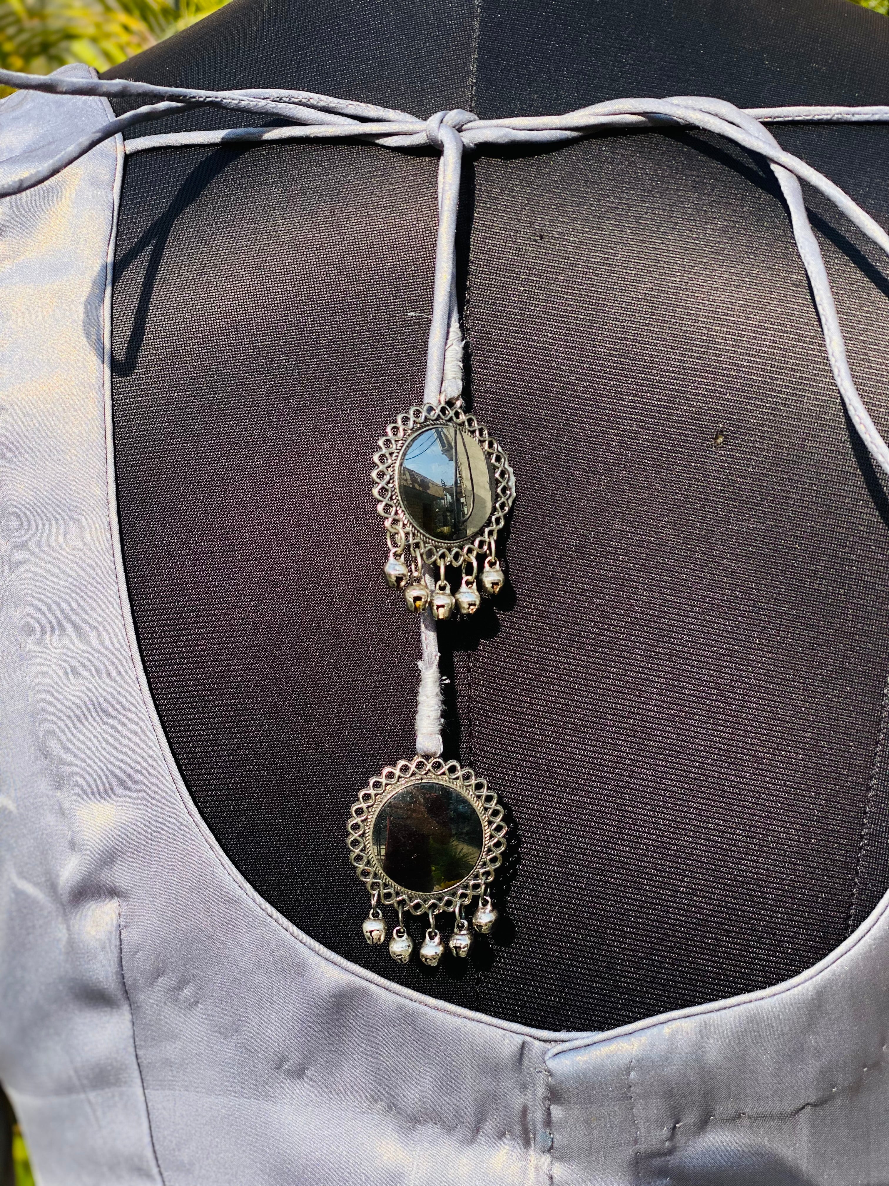 Silver Georgette Blouse