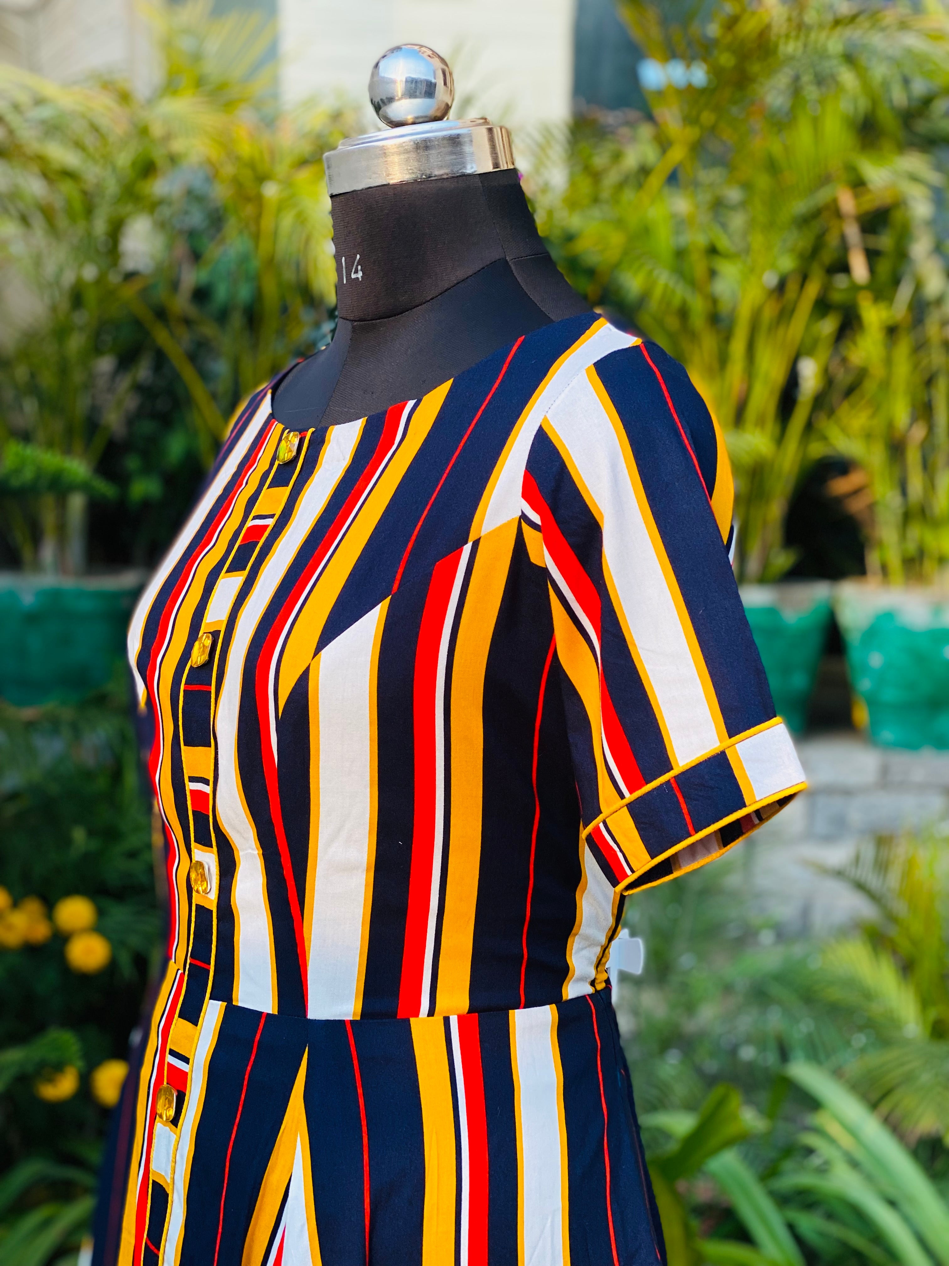 Colorful Stripes Dress