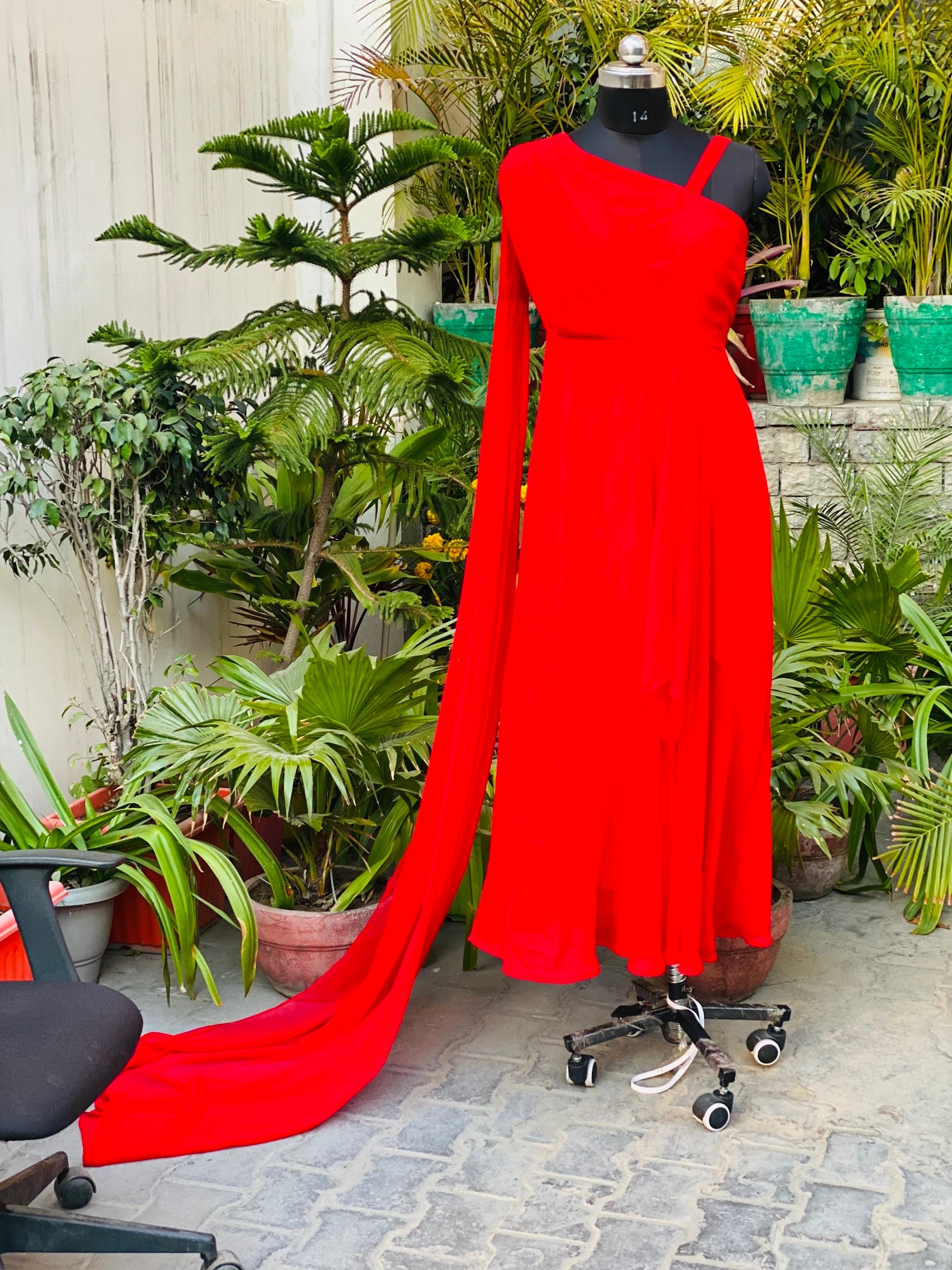 Red Trail Gown