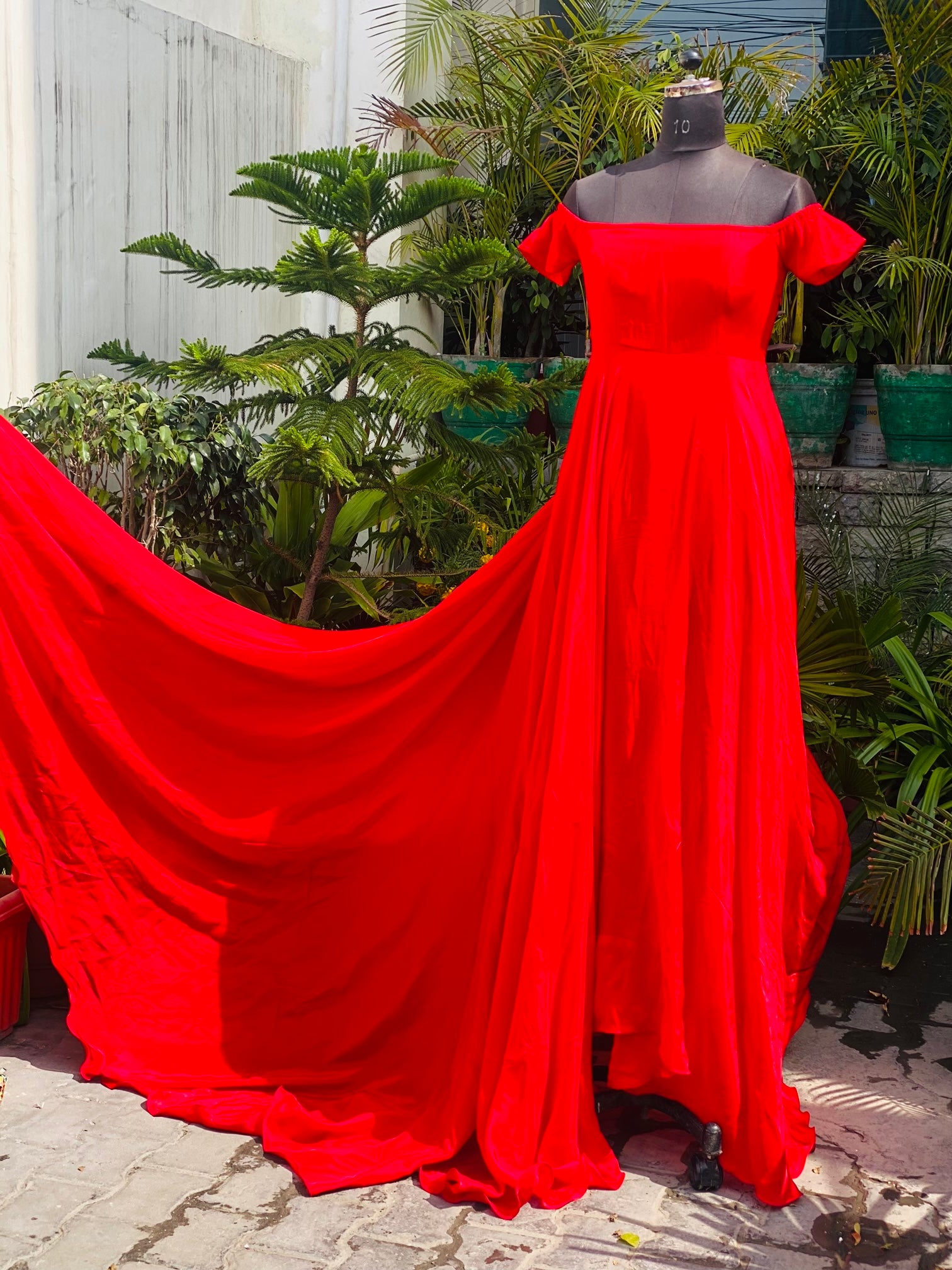 Red Trail Gown