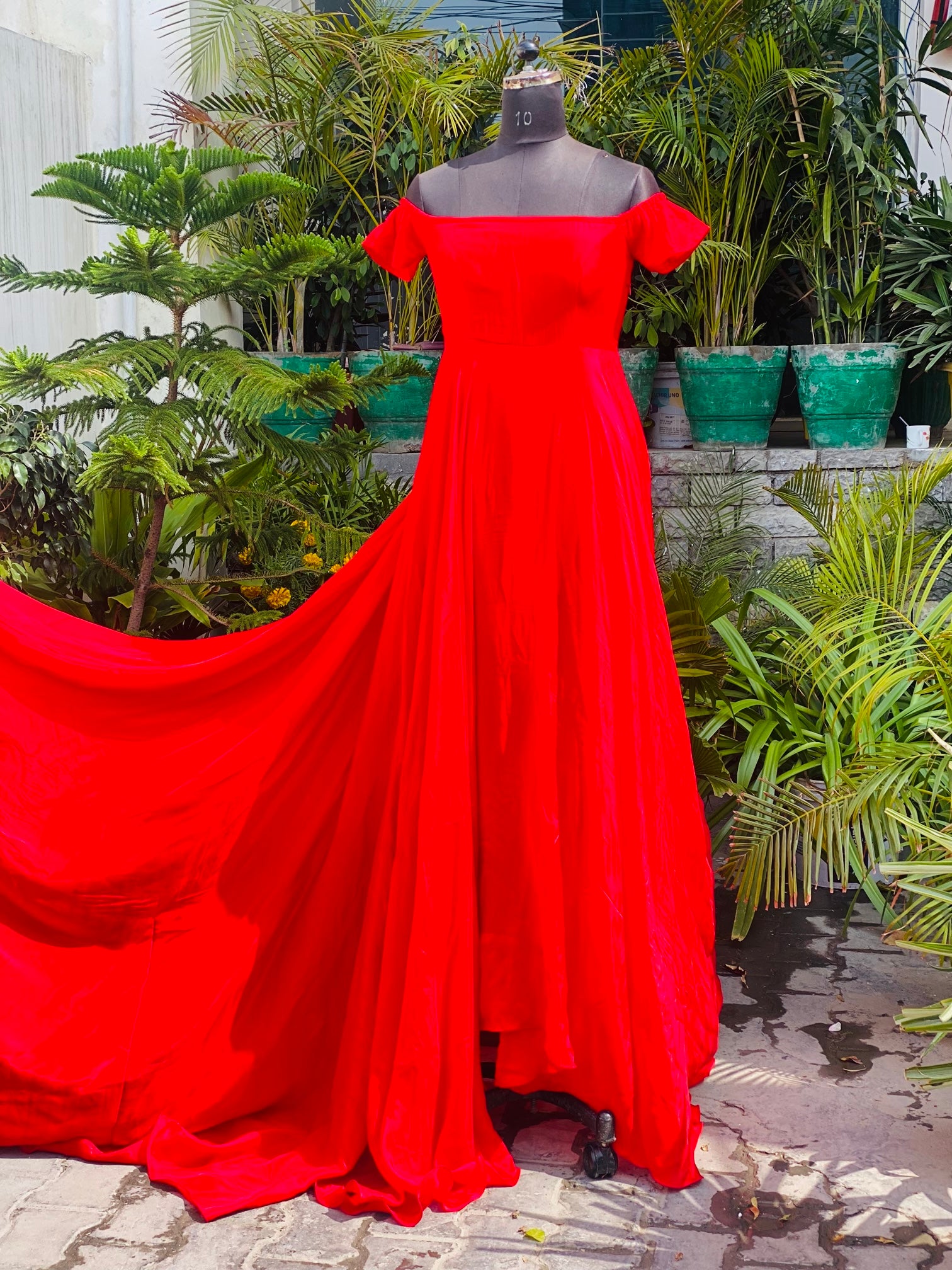 Red Trail Gown