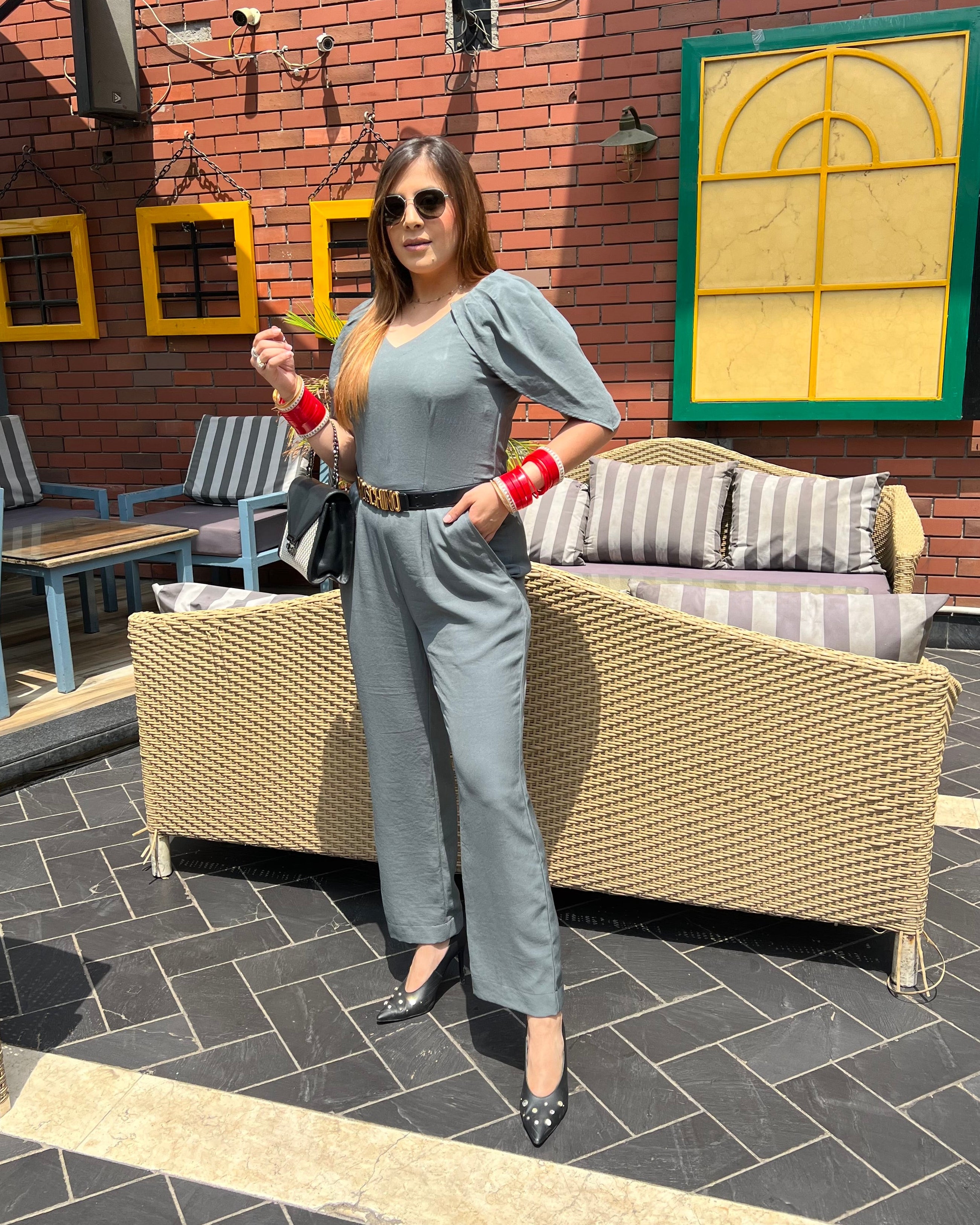 Grey Stunning Jumpsuit