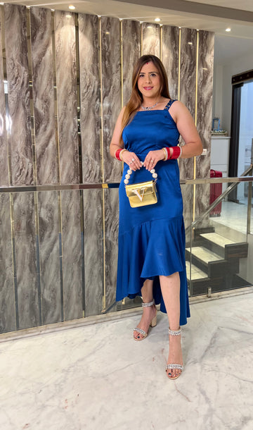 Royal Blue High Low Midi