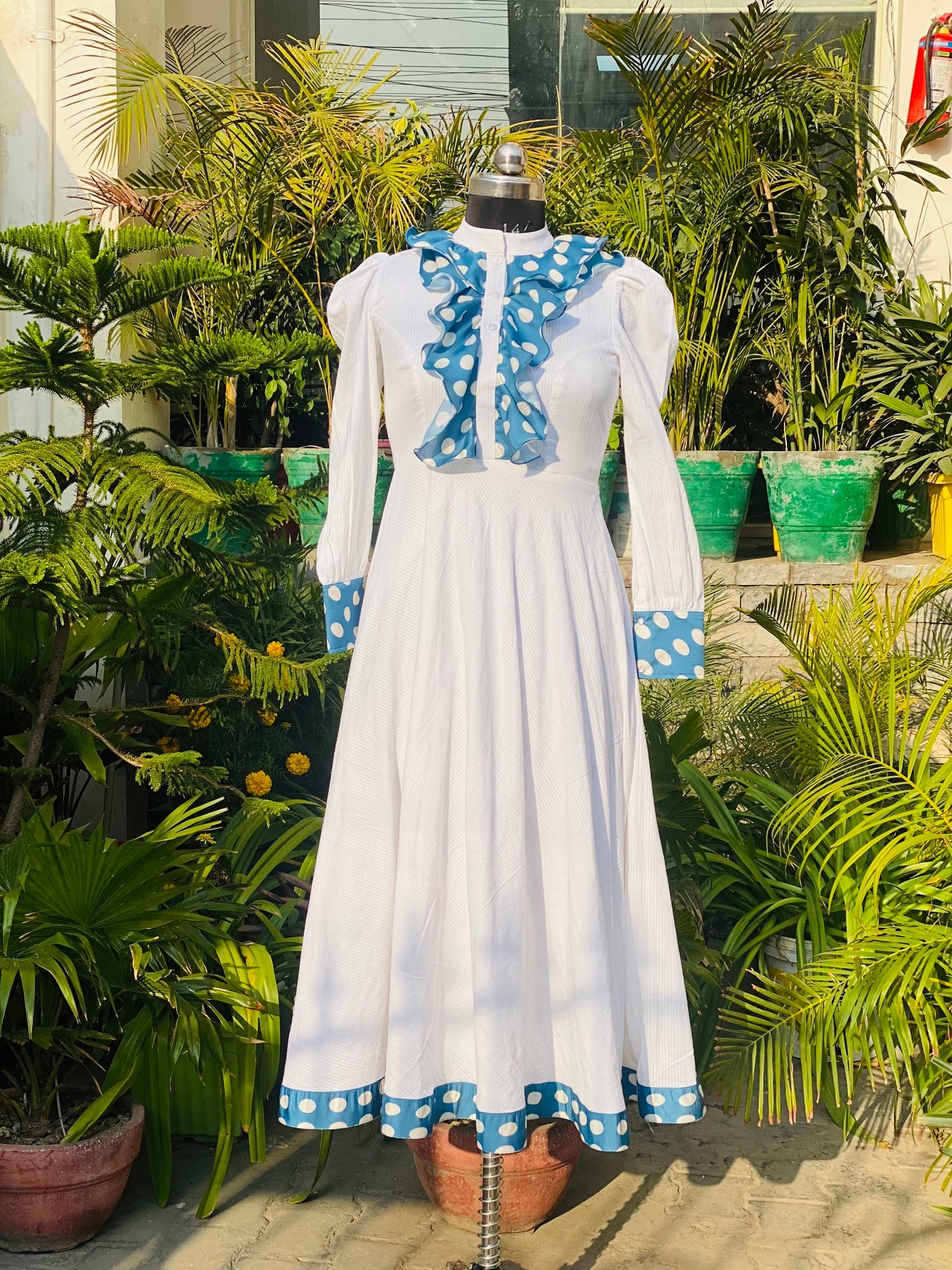 Solid White Maxi