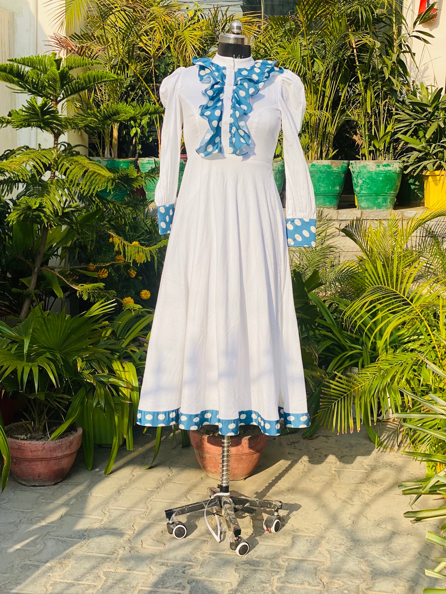 Solid White Maxi