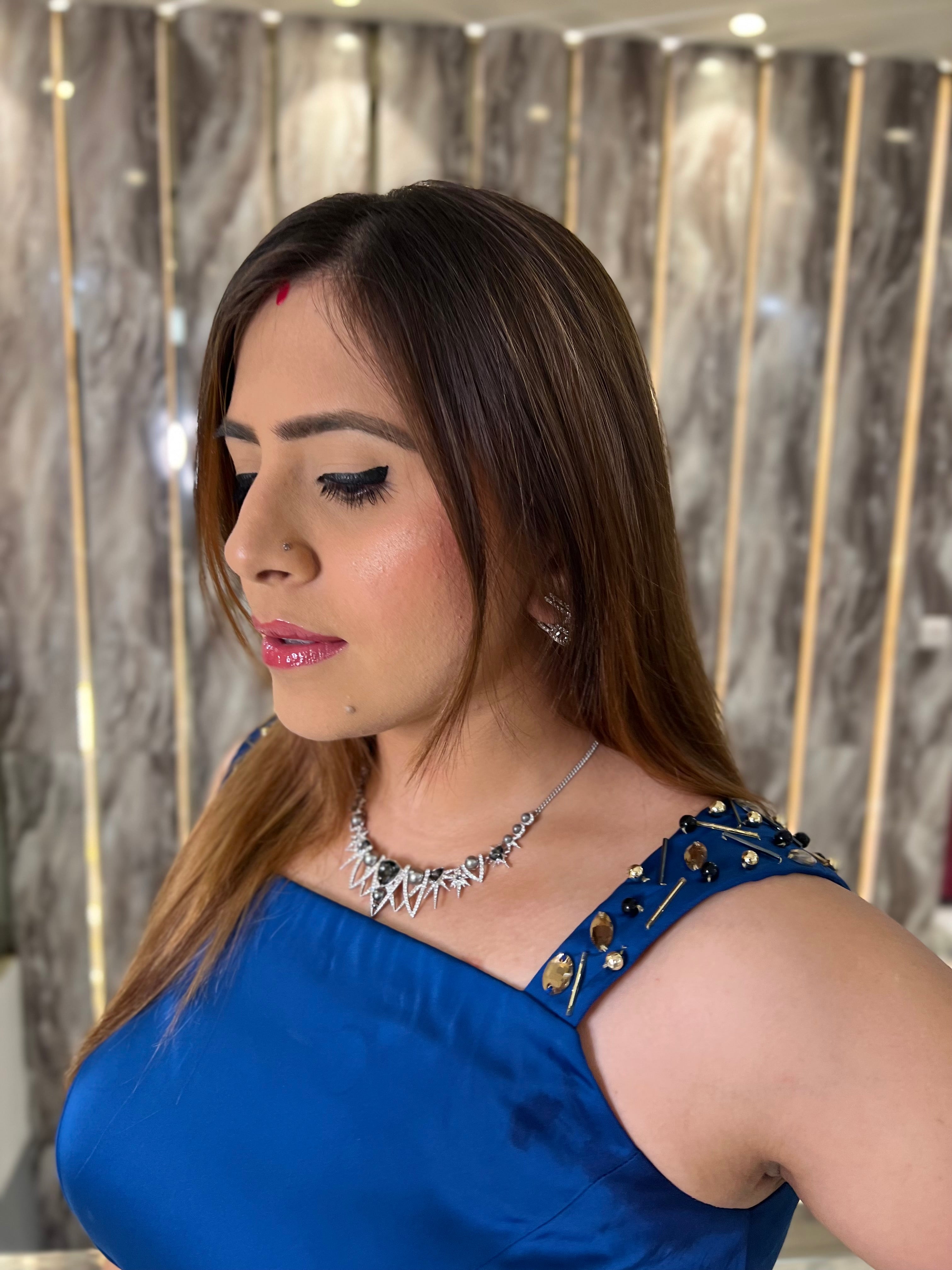 Royal Blue High Low Midi