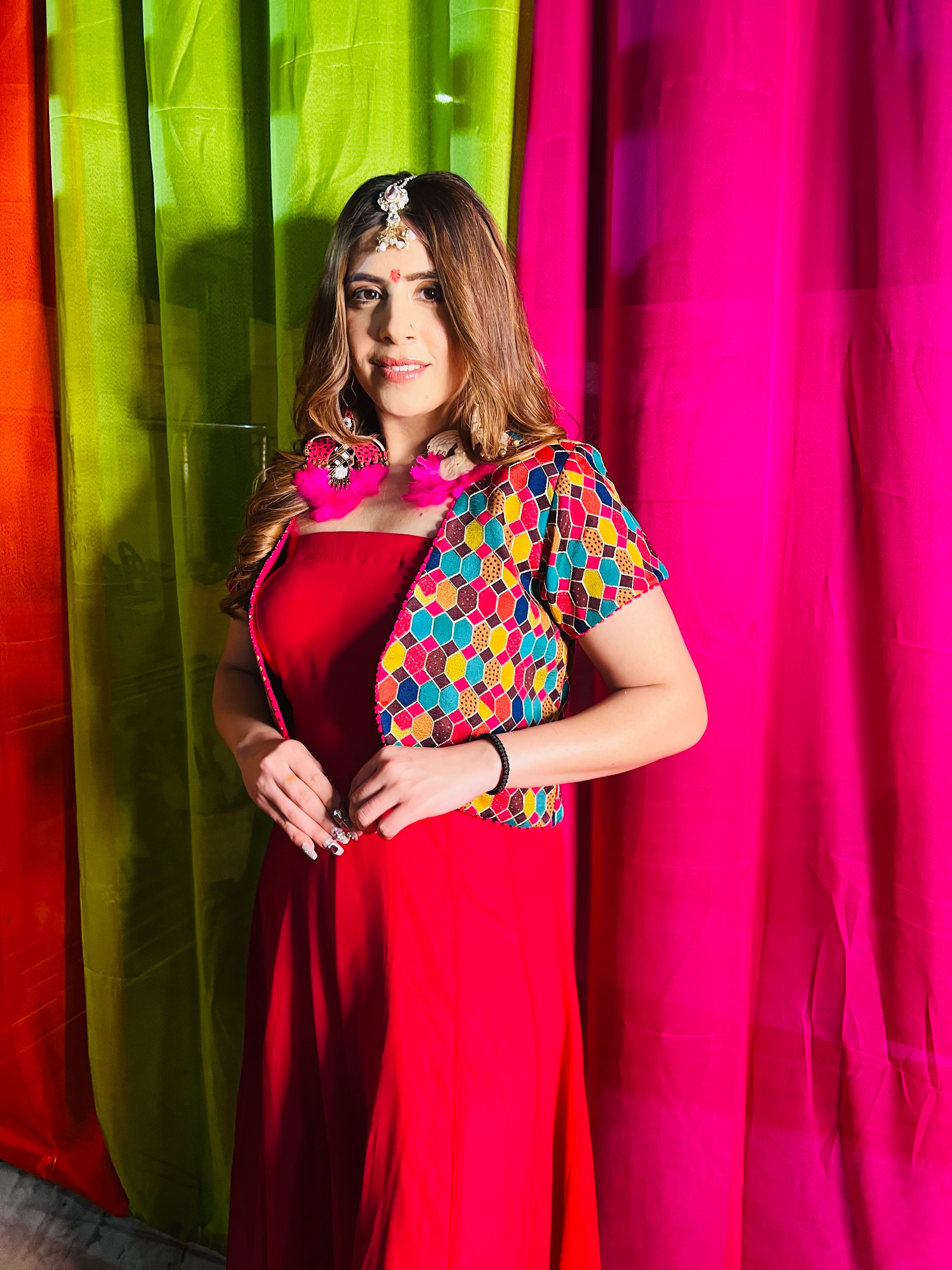 Pink Jumpsuit With Jacket