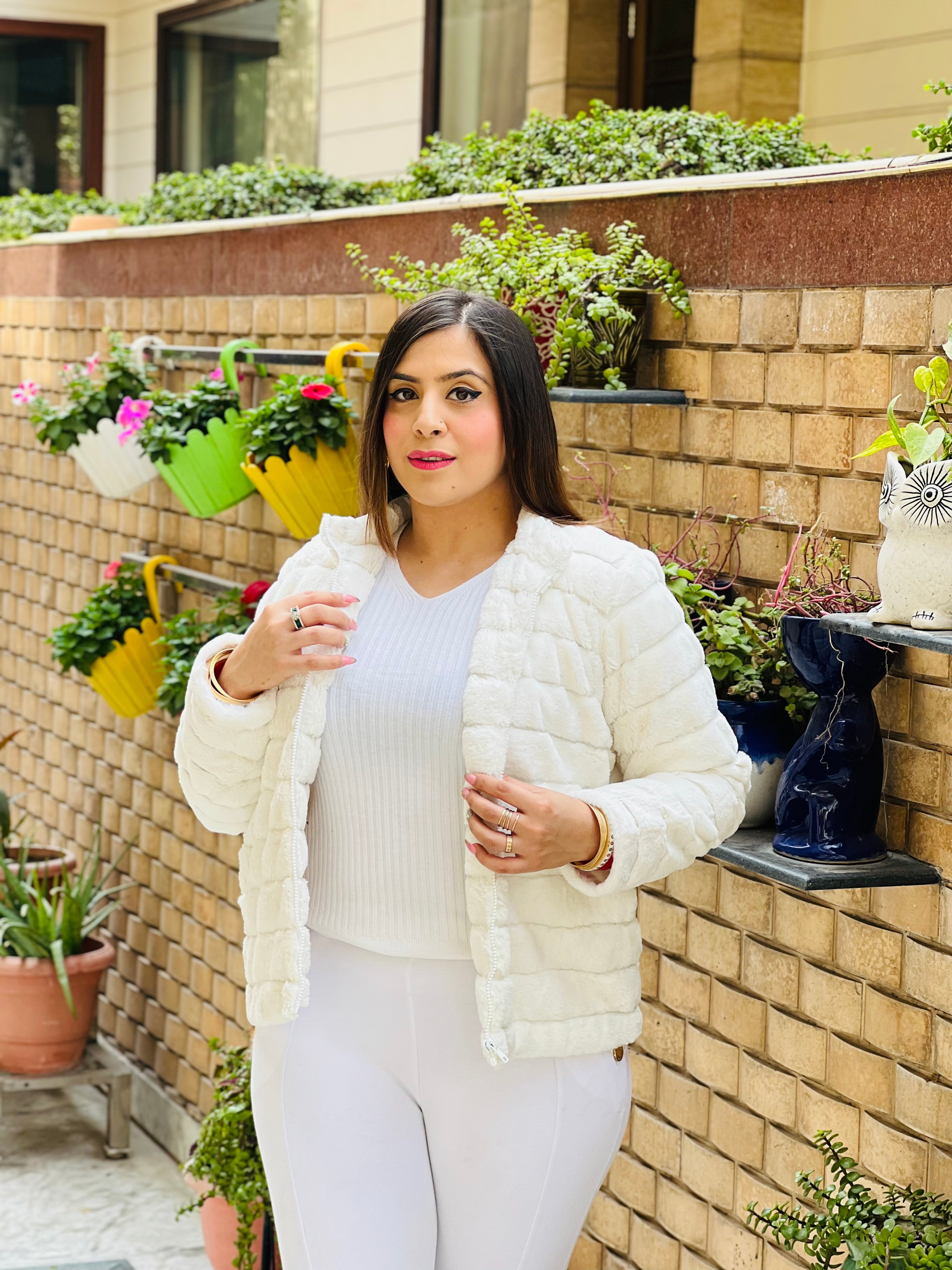 White Fur Jacket