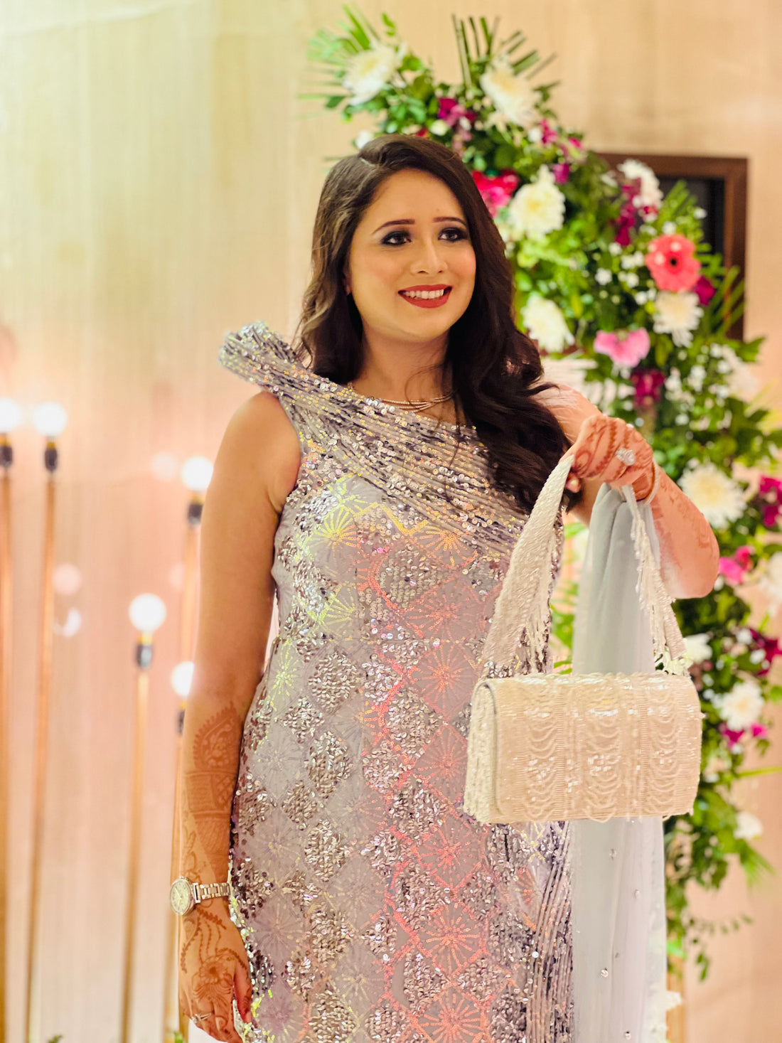 Sculptured Sequins Gown