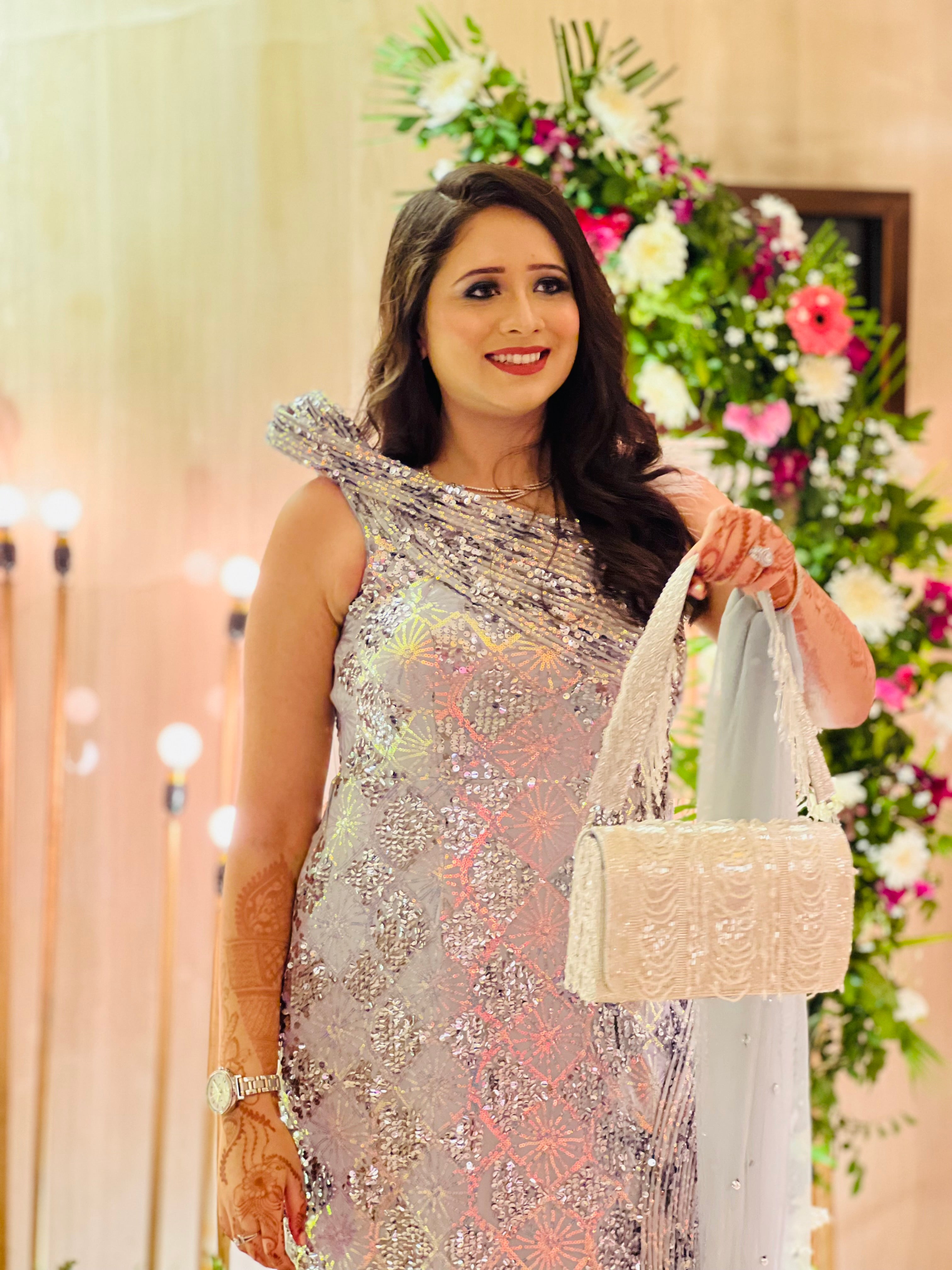 Sculptured Sequins Gown