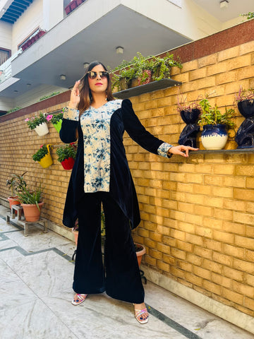 High Low Velvet Co-Ord