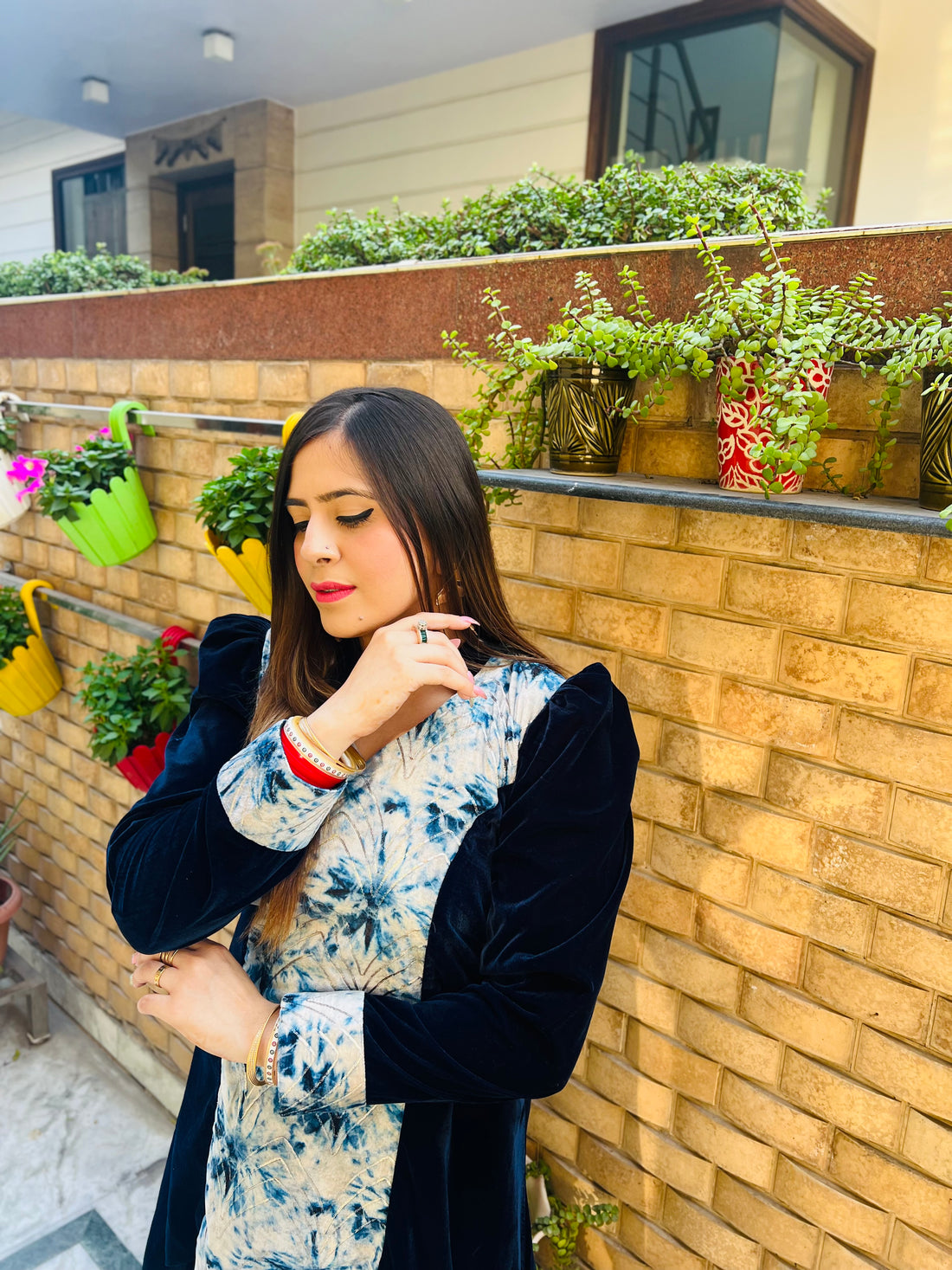 High Low Velvet Co-Ord