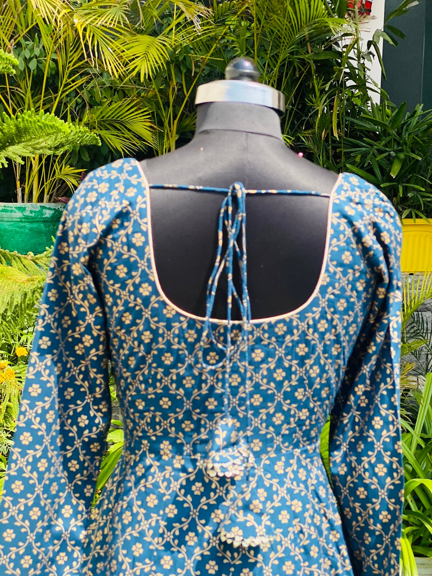 Teal Anarkali With Dupatta