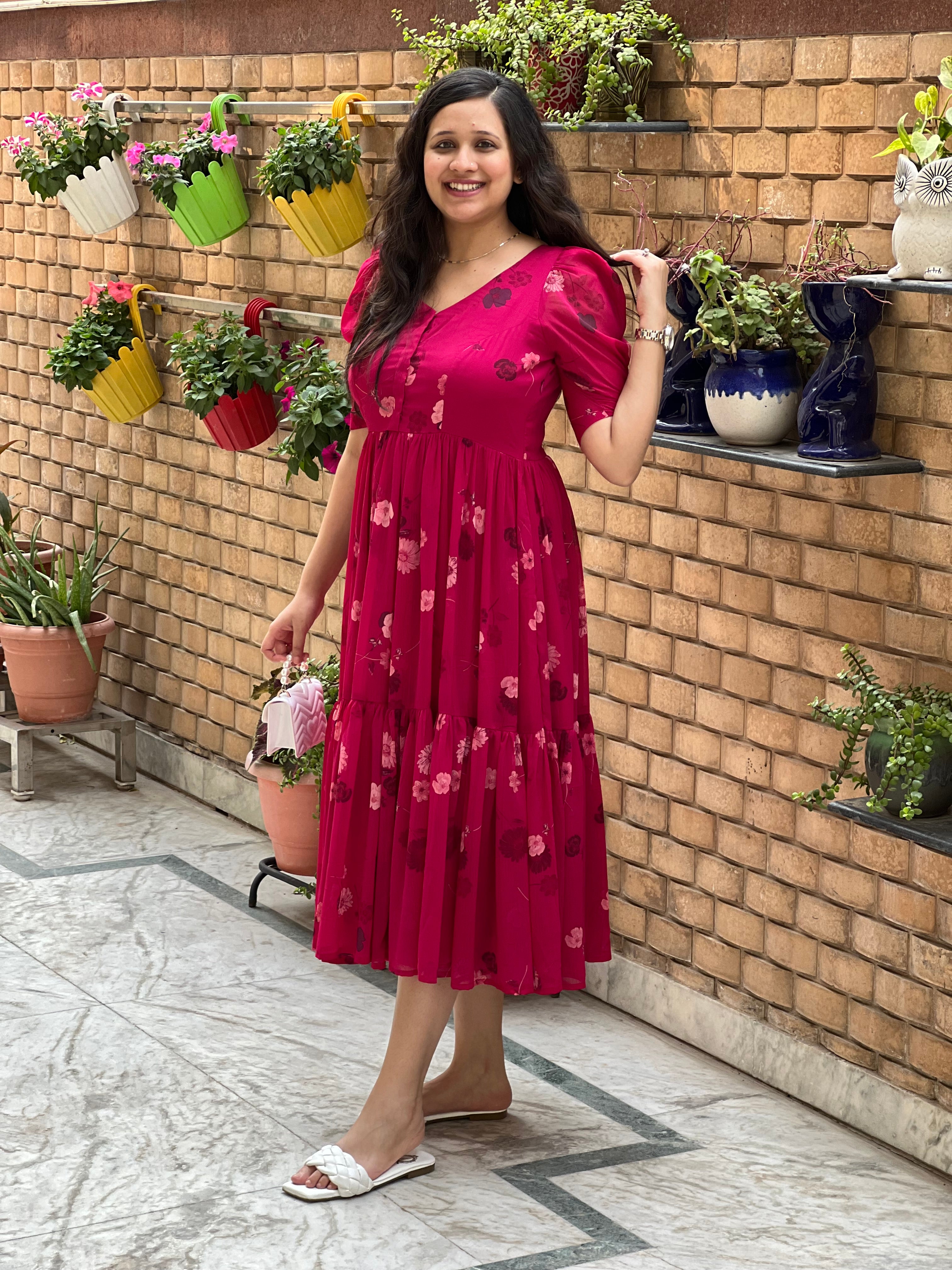 Pink Feeding Friendly Midi