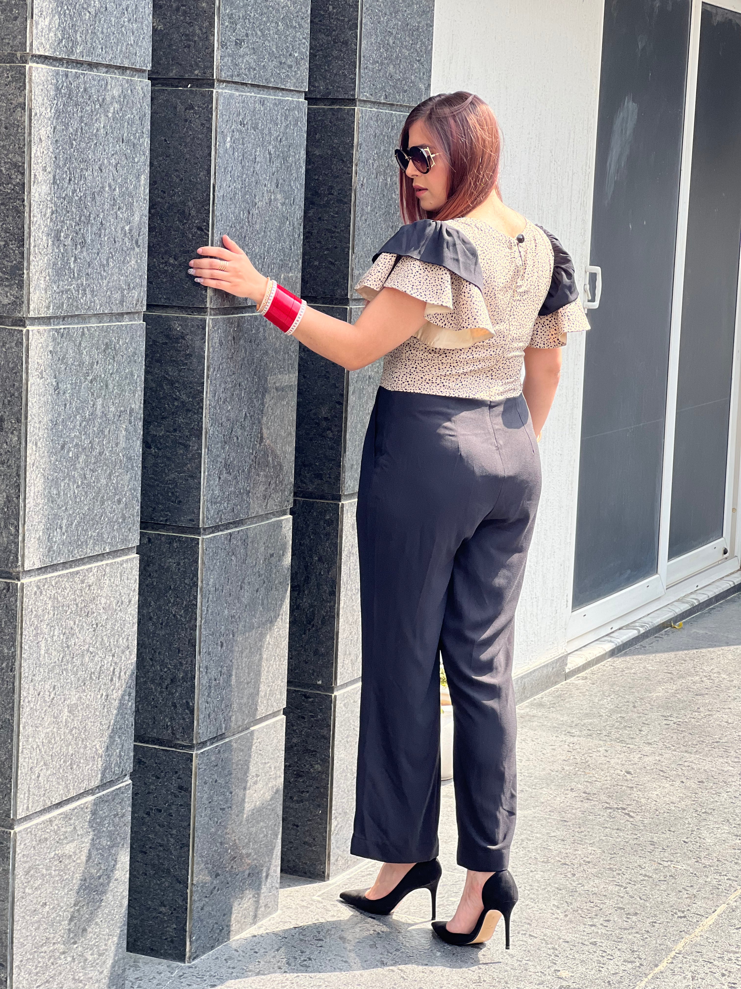 Half & Half Jumpsuit