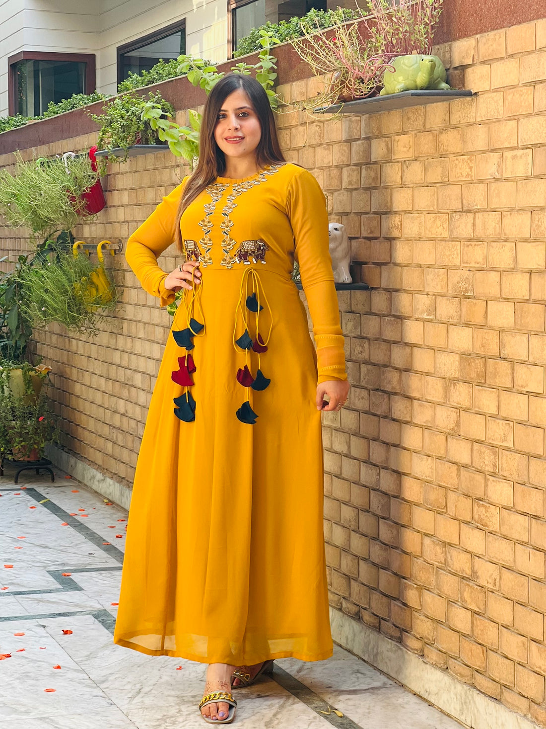 Mustard Ethnic Maxi