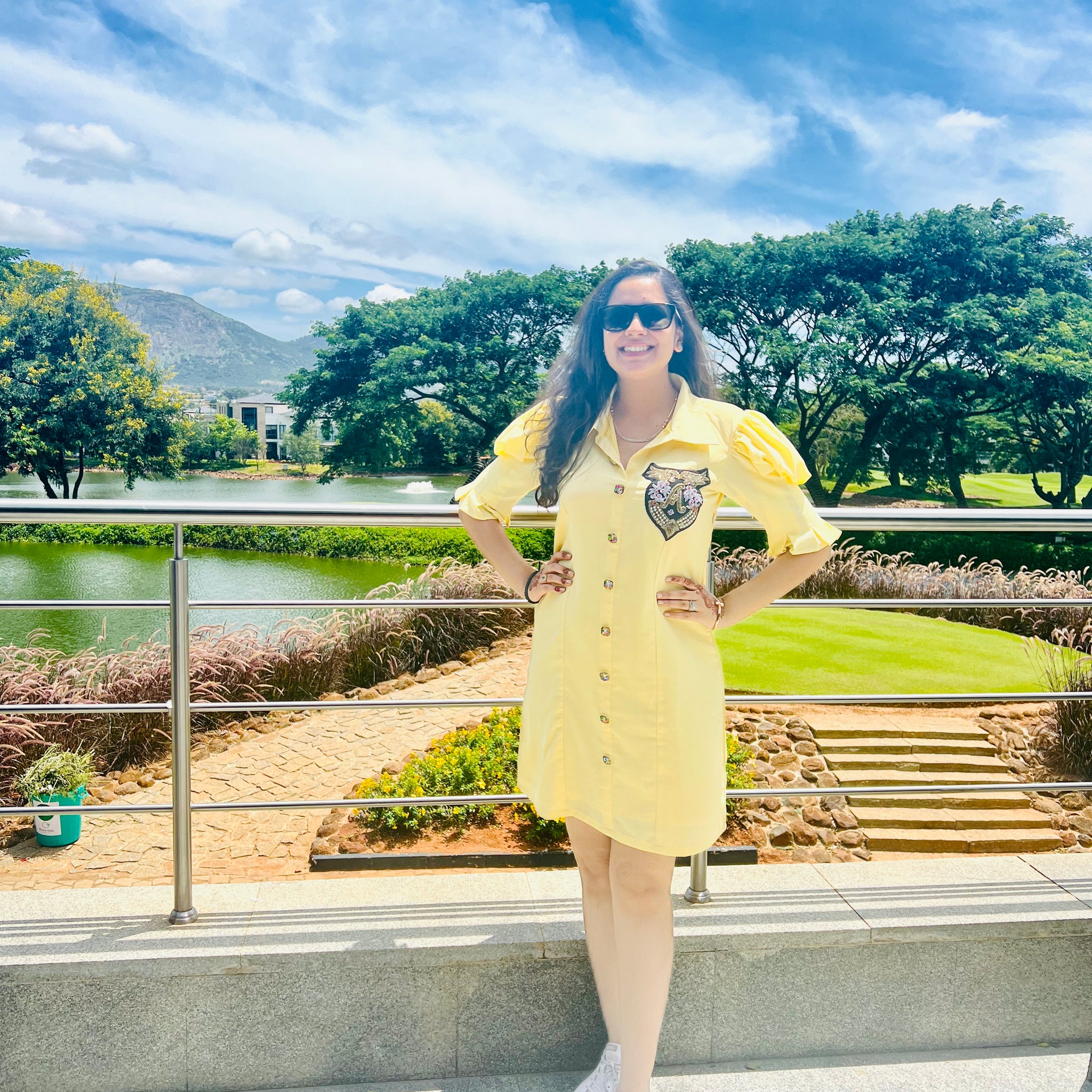 Lemon Yellow Shirt Dress