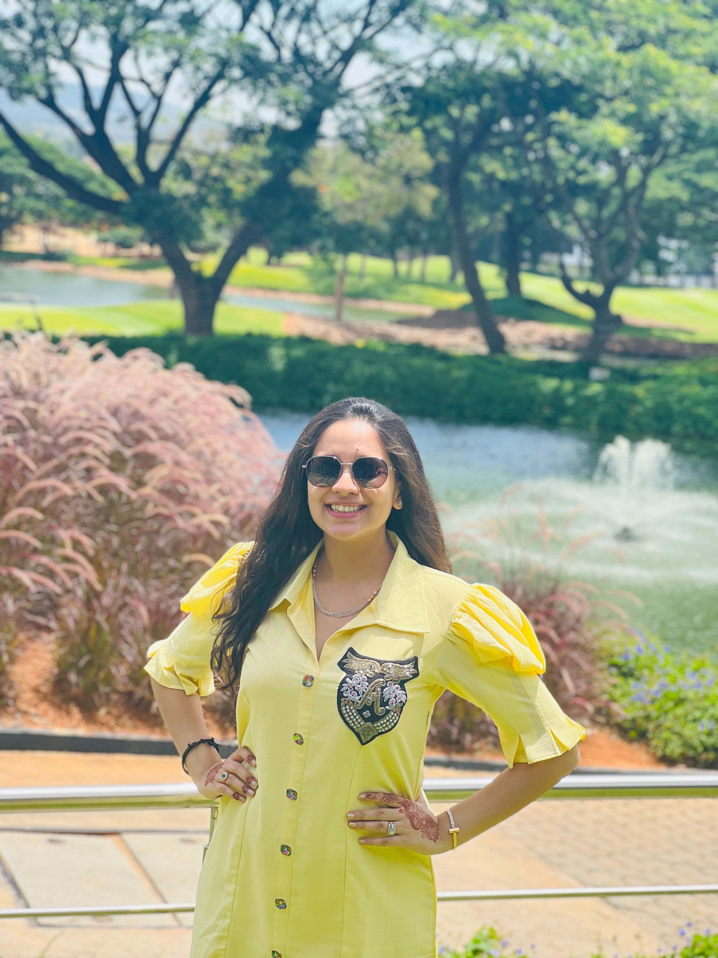 Lemon Yellow Shirt Dress