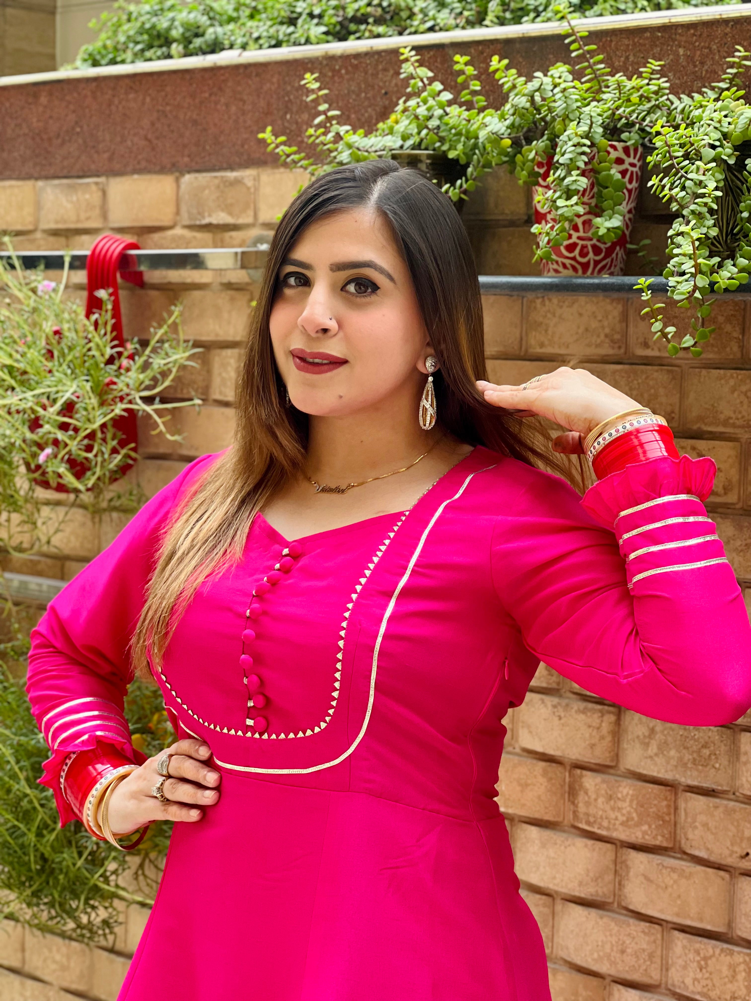 Pink Peplum Co-Ord Set