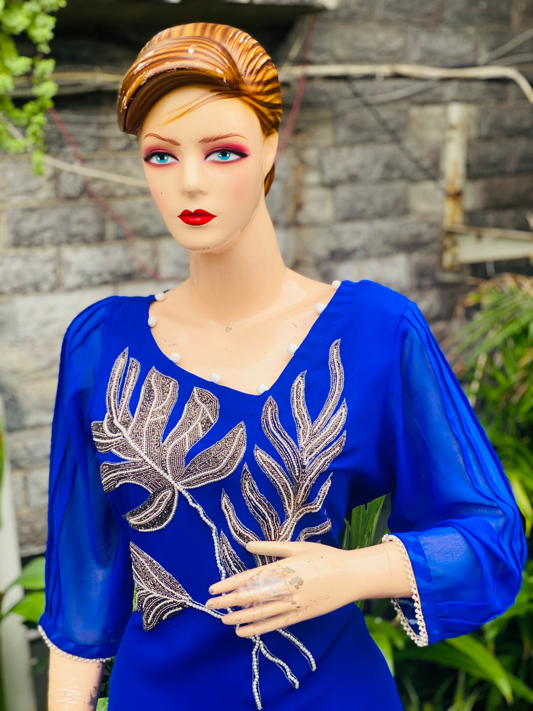 Royal Blue Suit with Dhoti