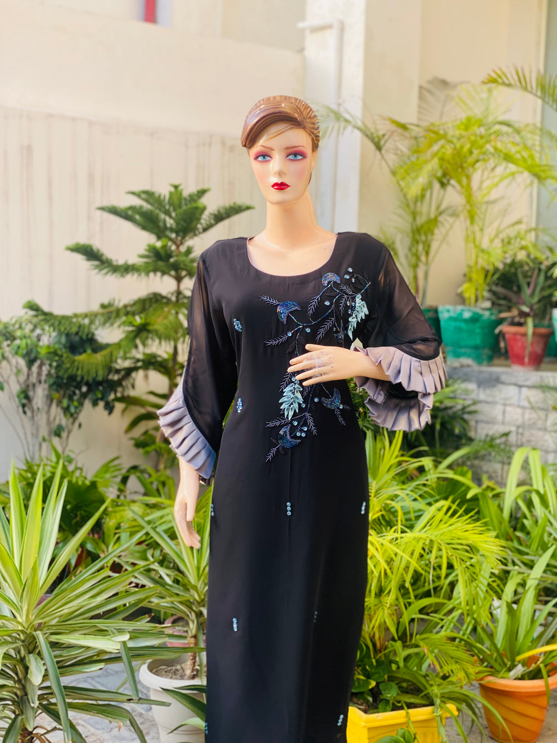 Black Embroidered Kurti