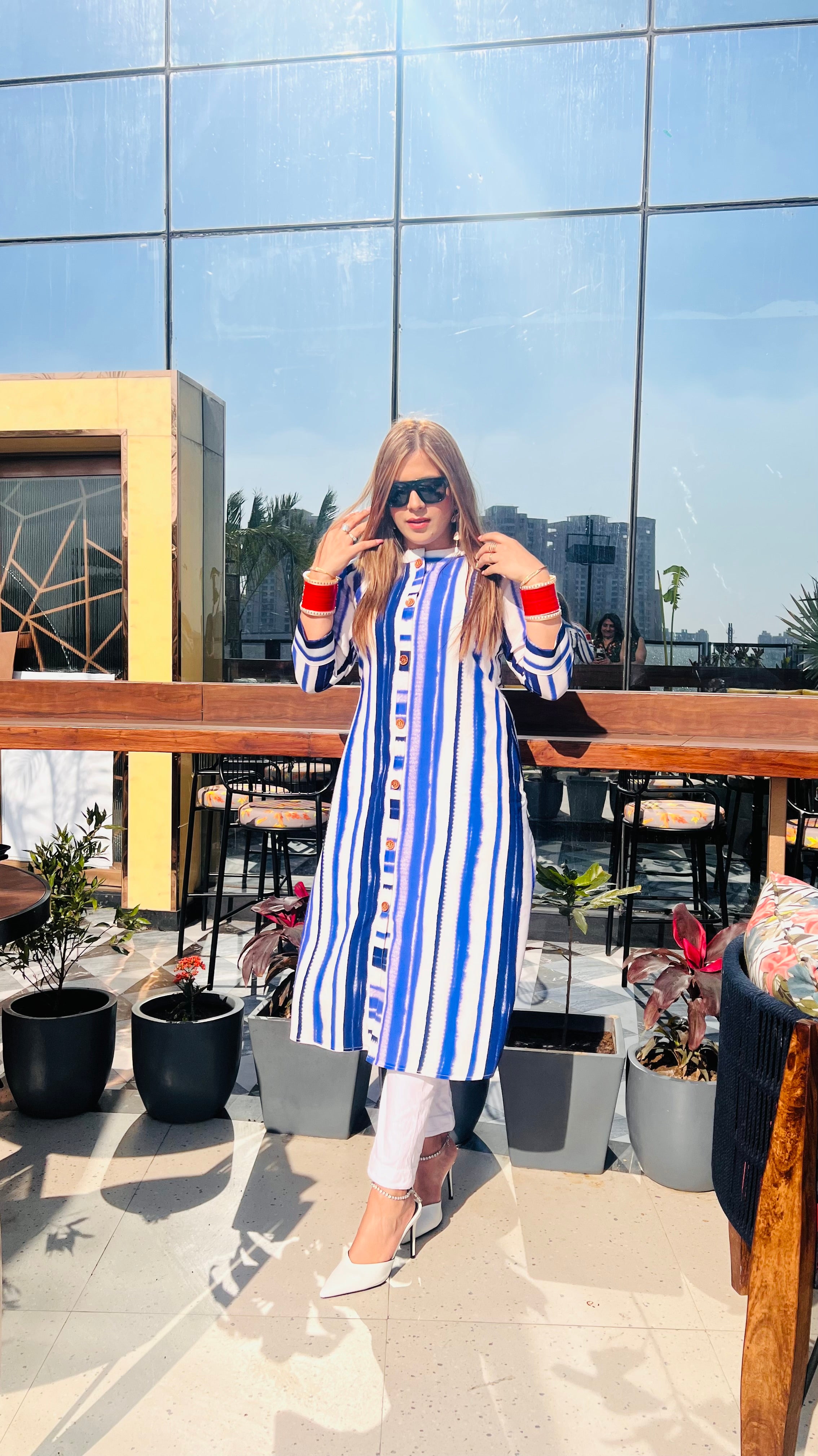 Summer Stripes Kurti