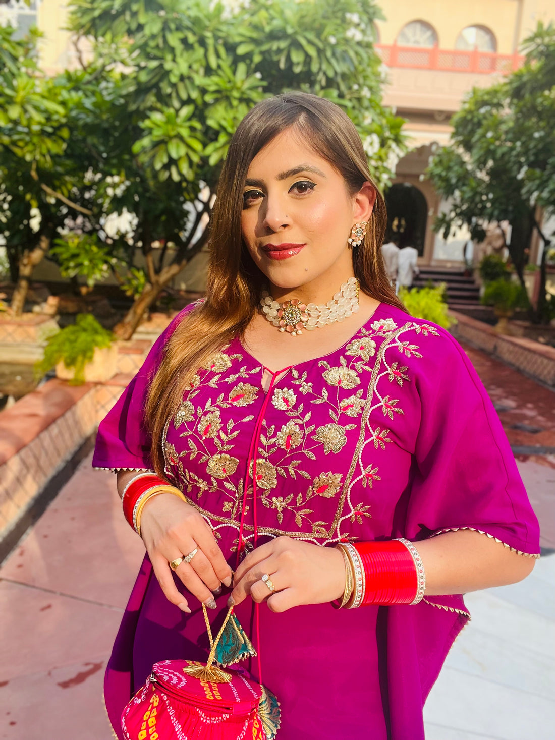 Purplicious Kaftaan Suit