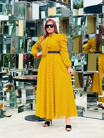Yellow Polka Dot Maxi