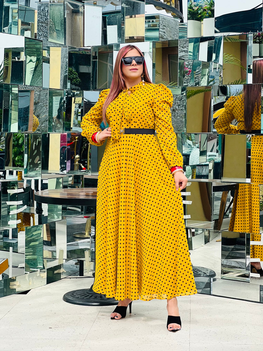 Yellow Polka Dot Maxi
