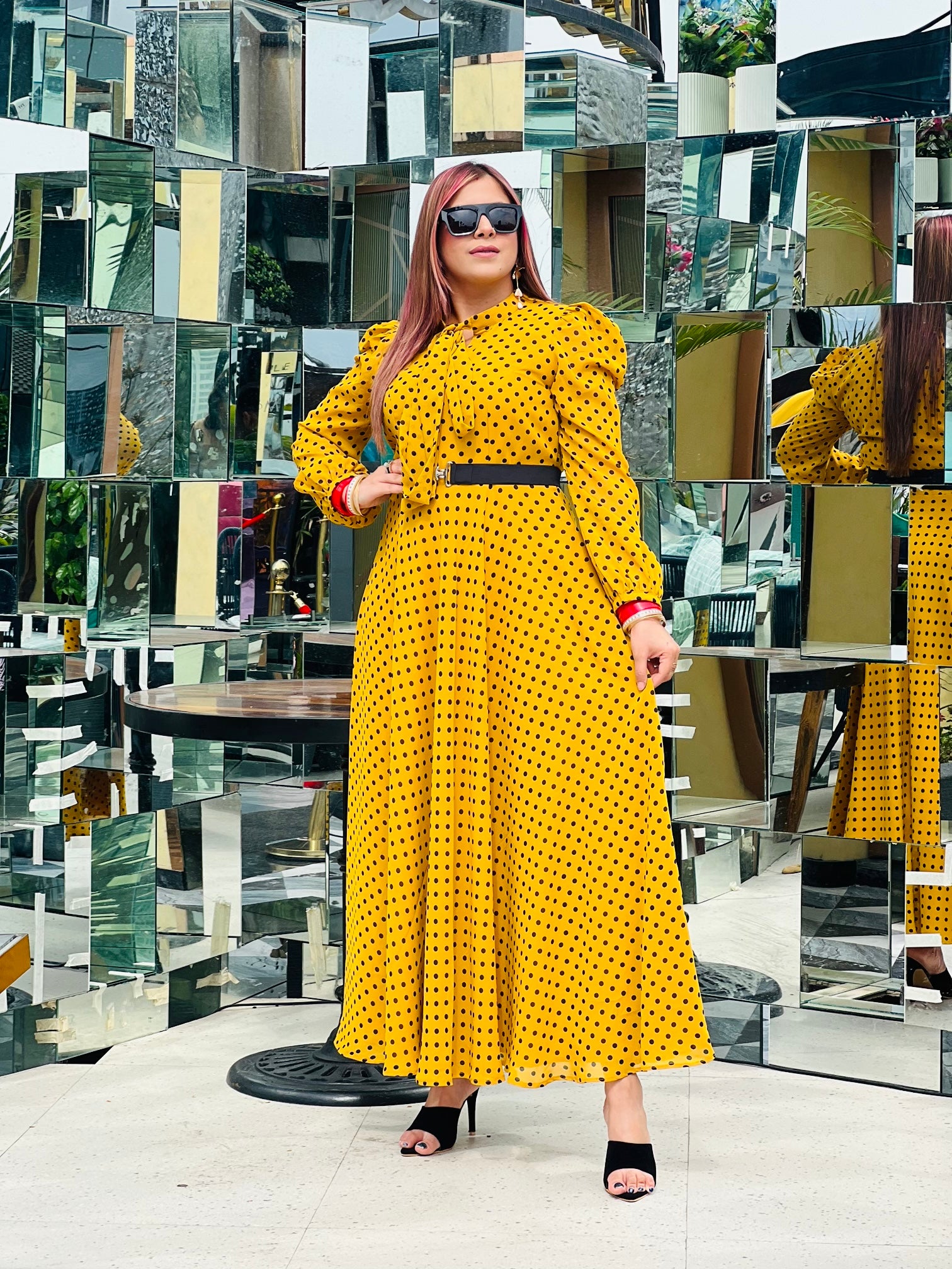 Yellow Polka Dot Maxi