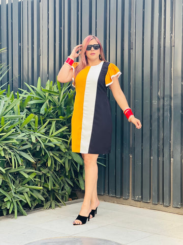 Tri This Mustard Dress