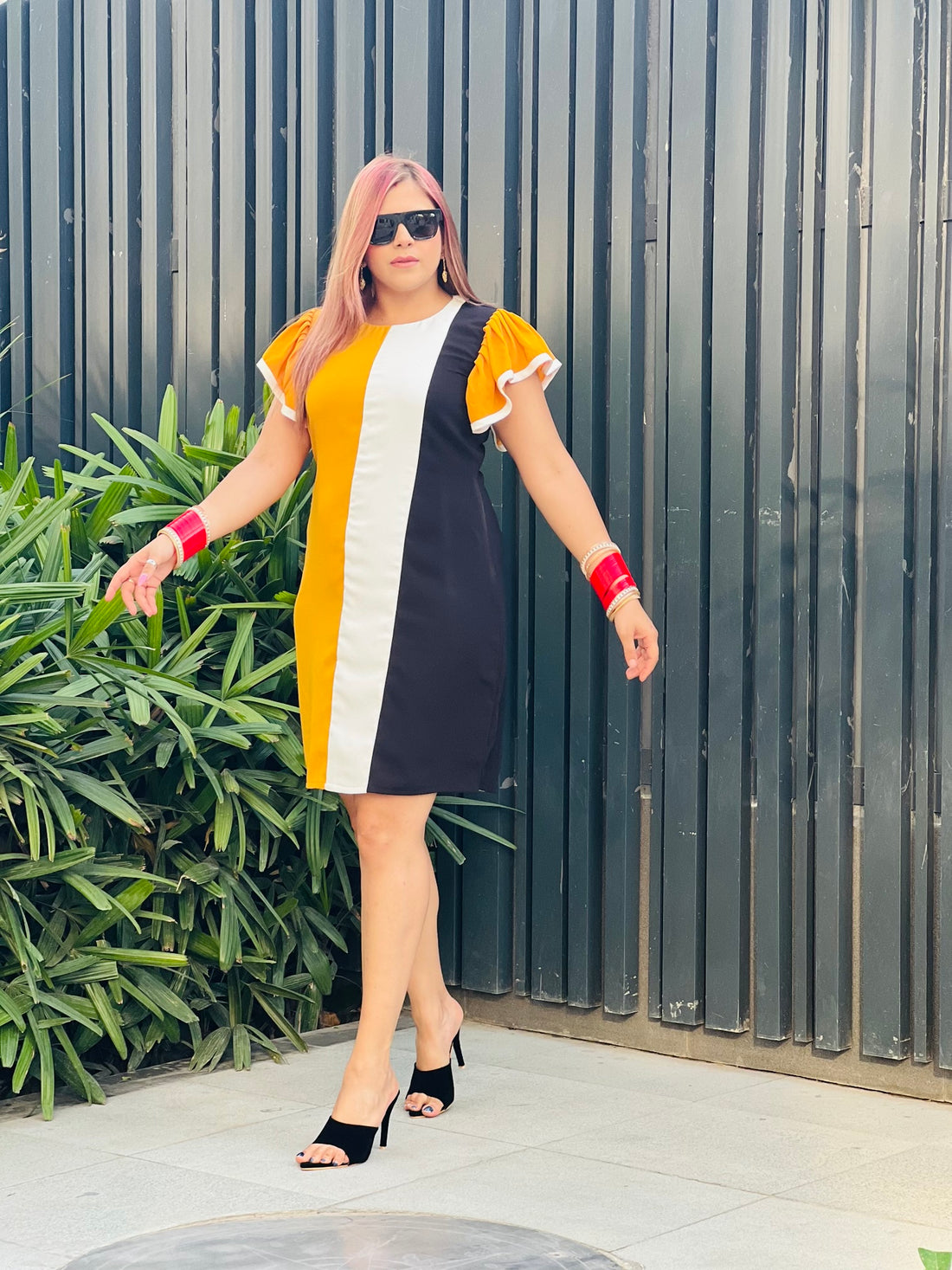 Tri This Mustard Dress