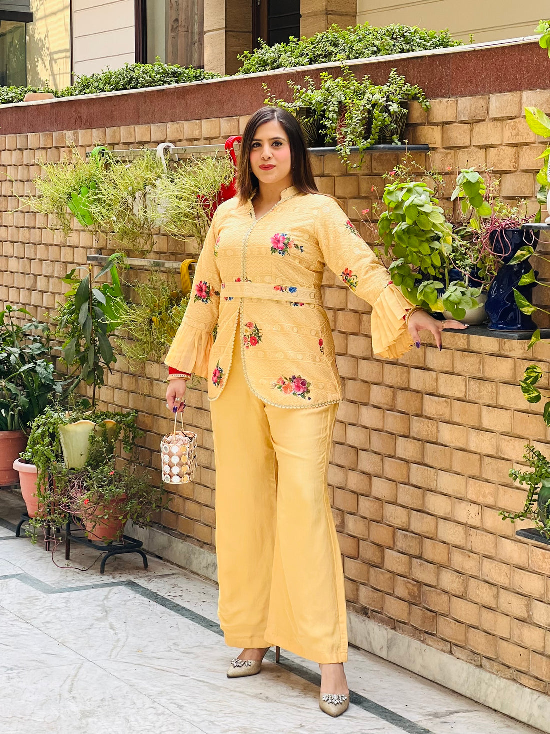 Yellow Floral Co-Ord Set
