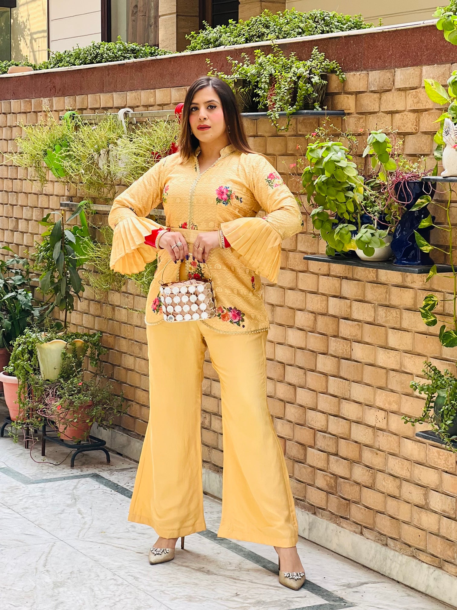 Yellow Floral Co-Ord Set