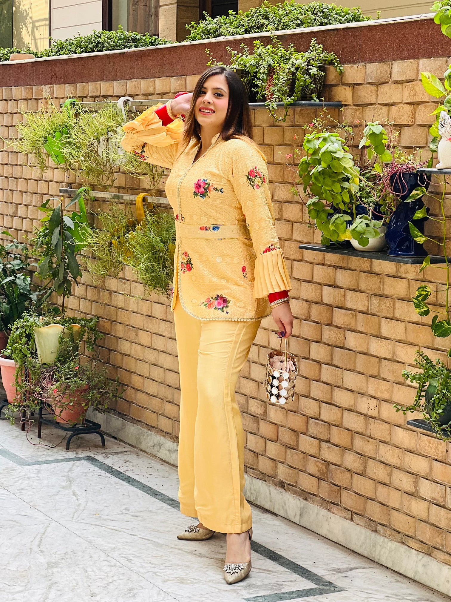 Yellow Floral Co-Ord Set