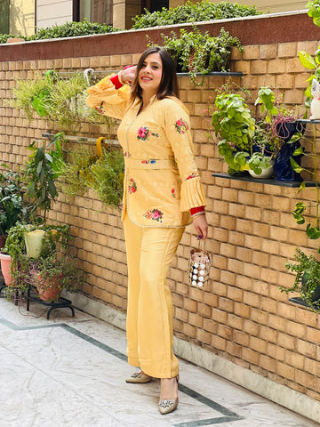 Yellow Floral Co-Ord Set