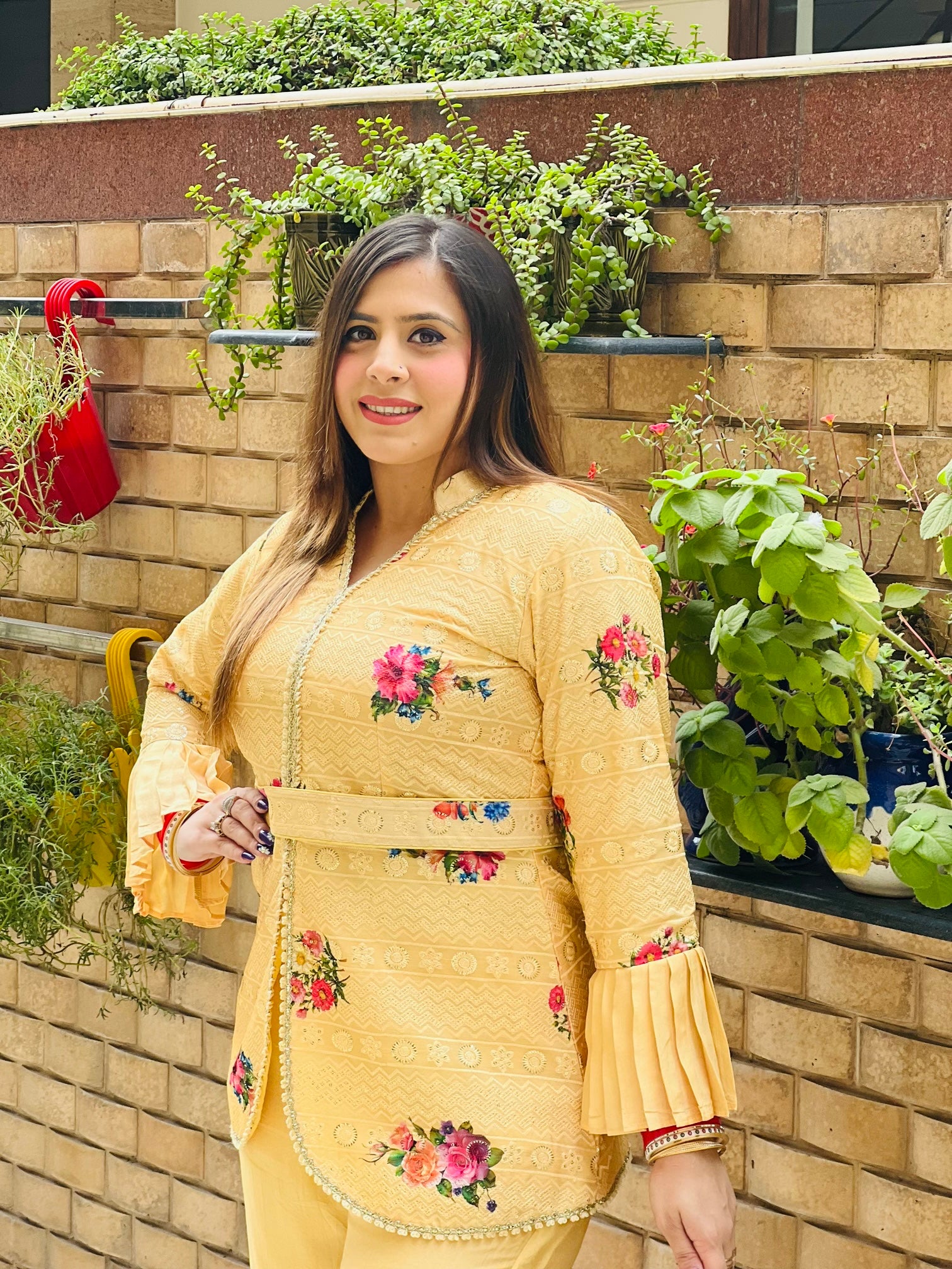 Yellow Floral Co-Ord Set