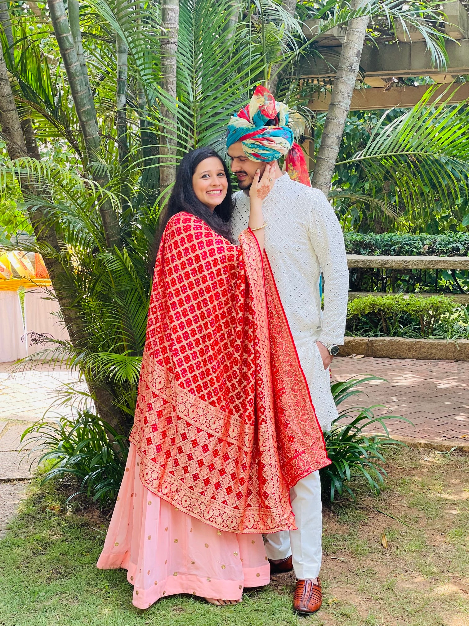 Pastel Peach Anarkali