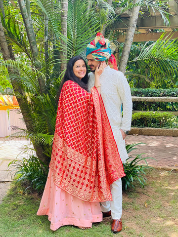 Pastel Peach Anarkali