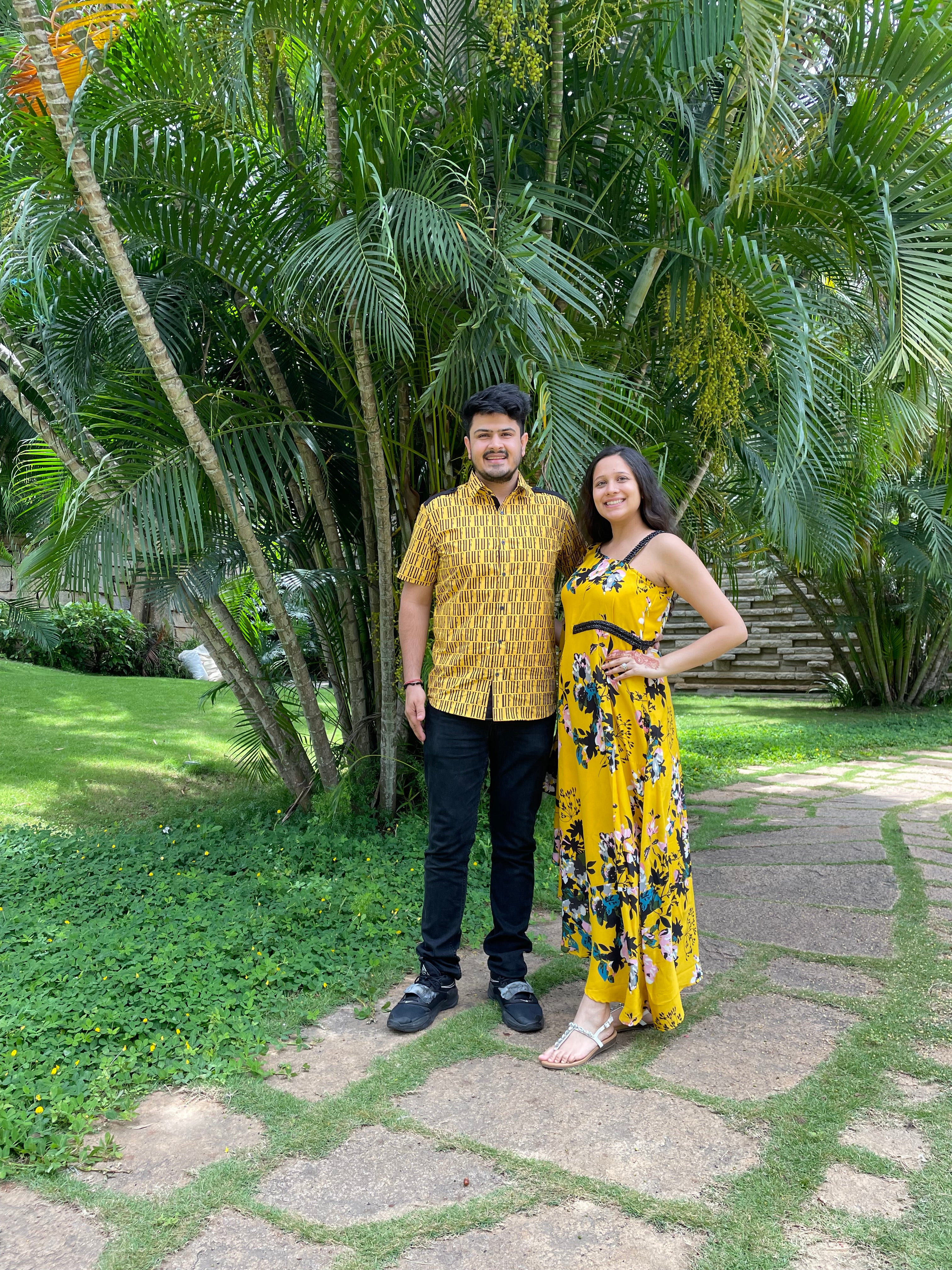 Yellow Floral Summer Kaftaan