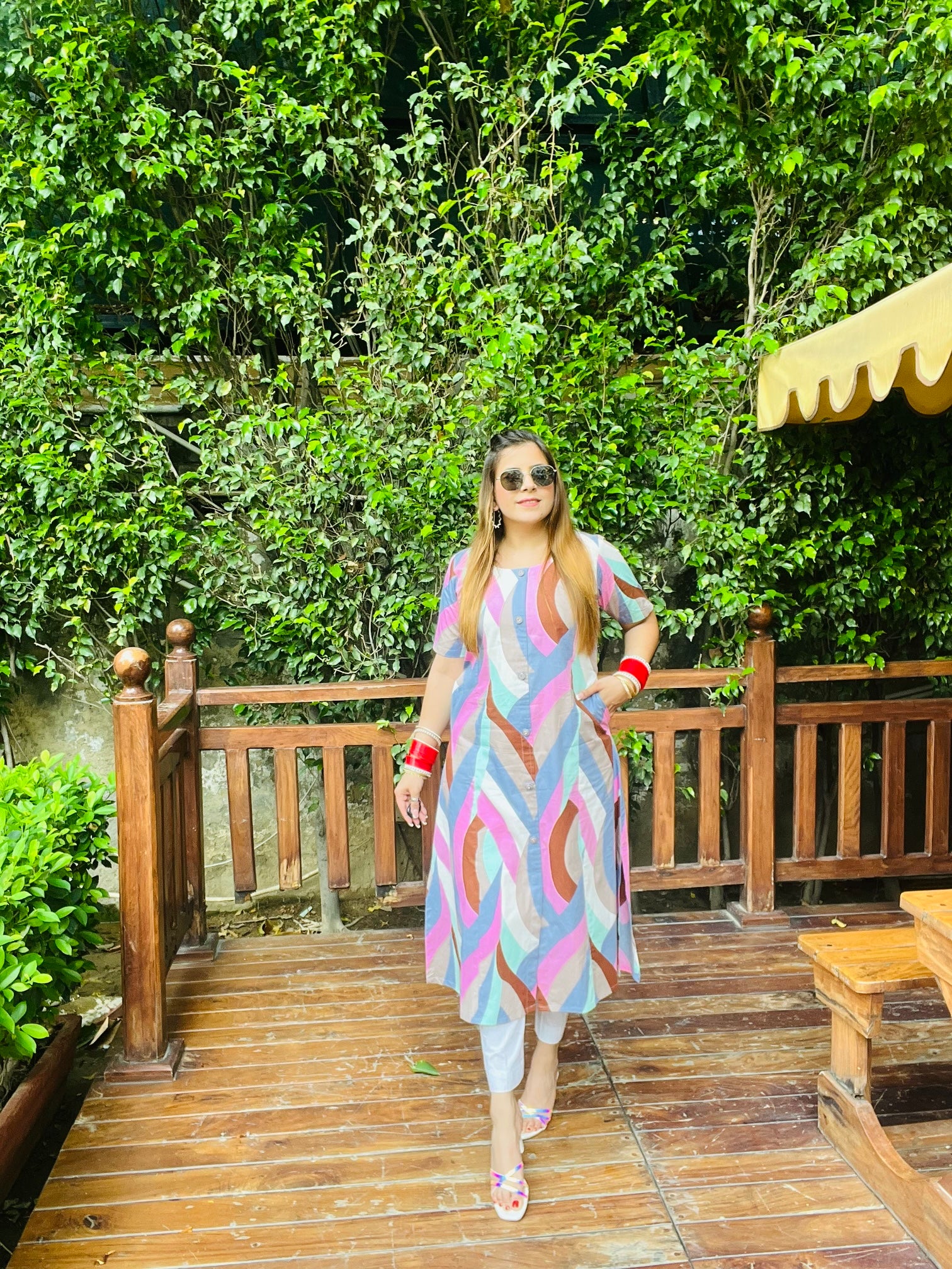 Multicolored Cotton Kurti