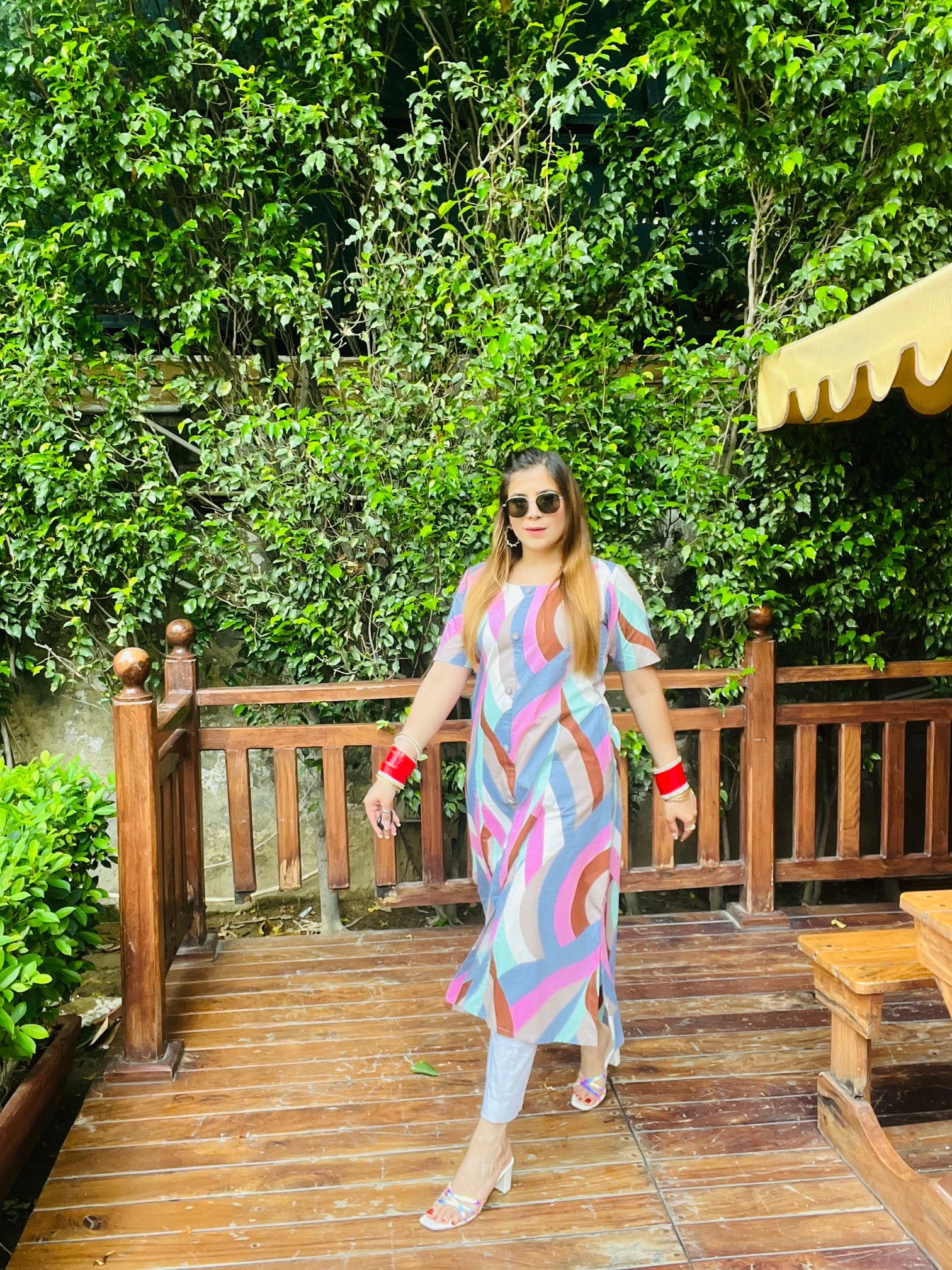 Multicolored Cotton Kurti