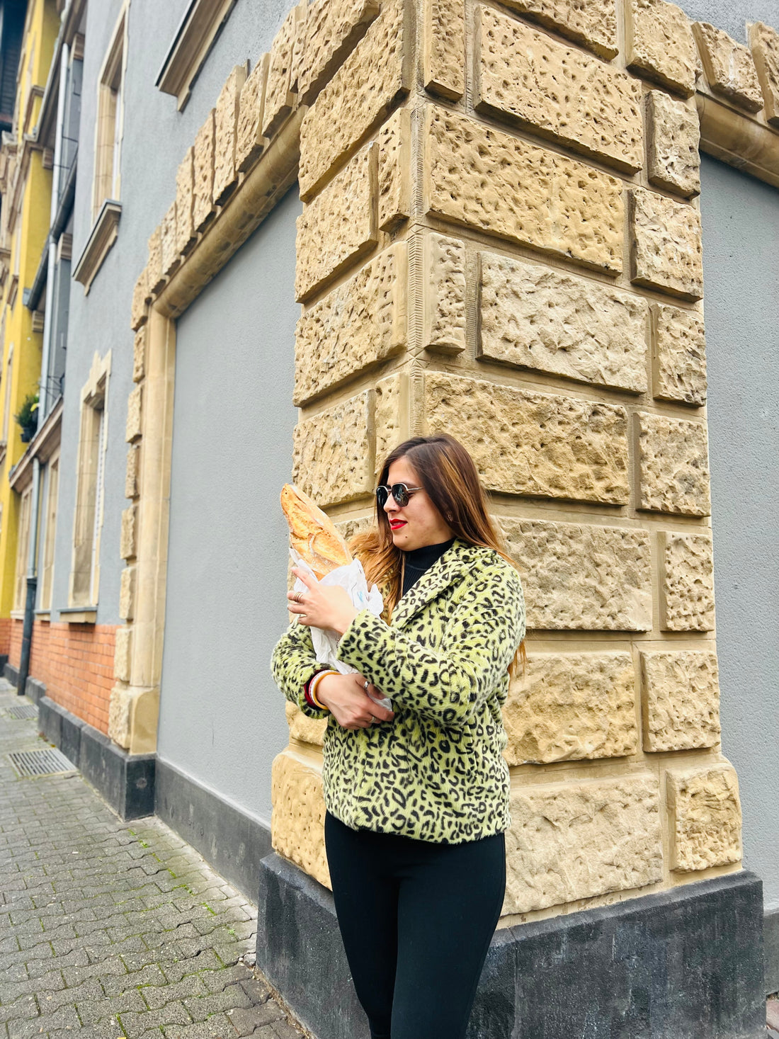 Lemon Cheetah Fur Jacket
