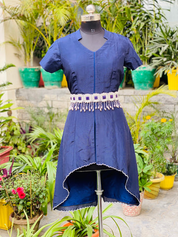 Navy Blue Hi-lo Co-ord Set