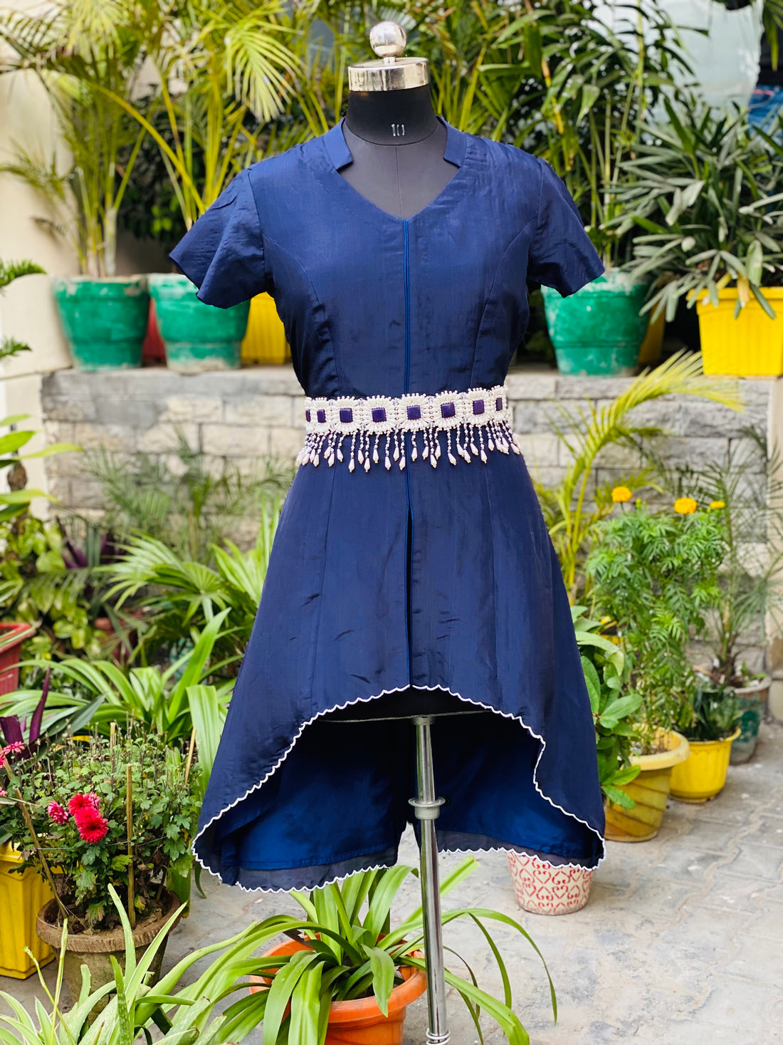 Navy Blue Hi-lo Co-ord Set