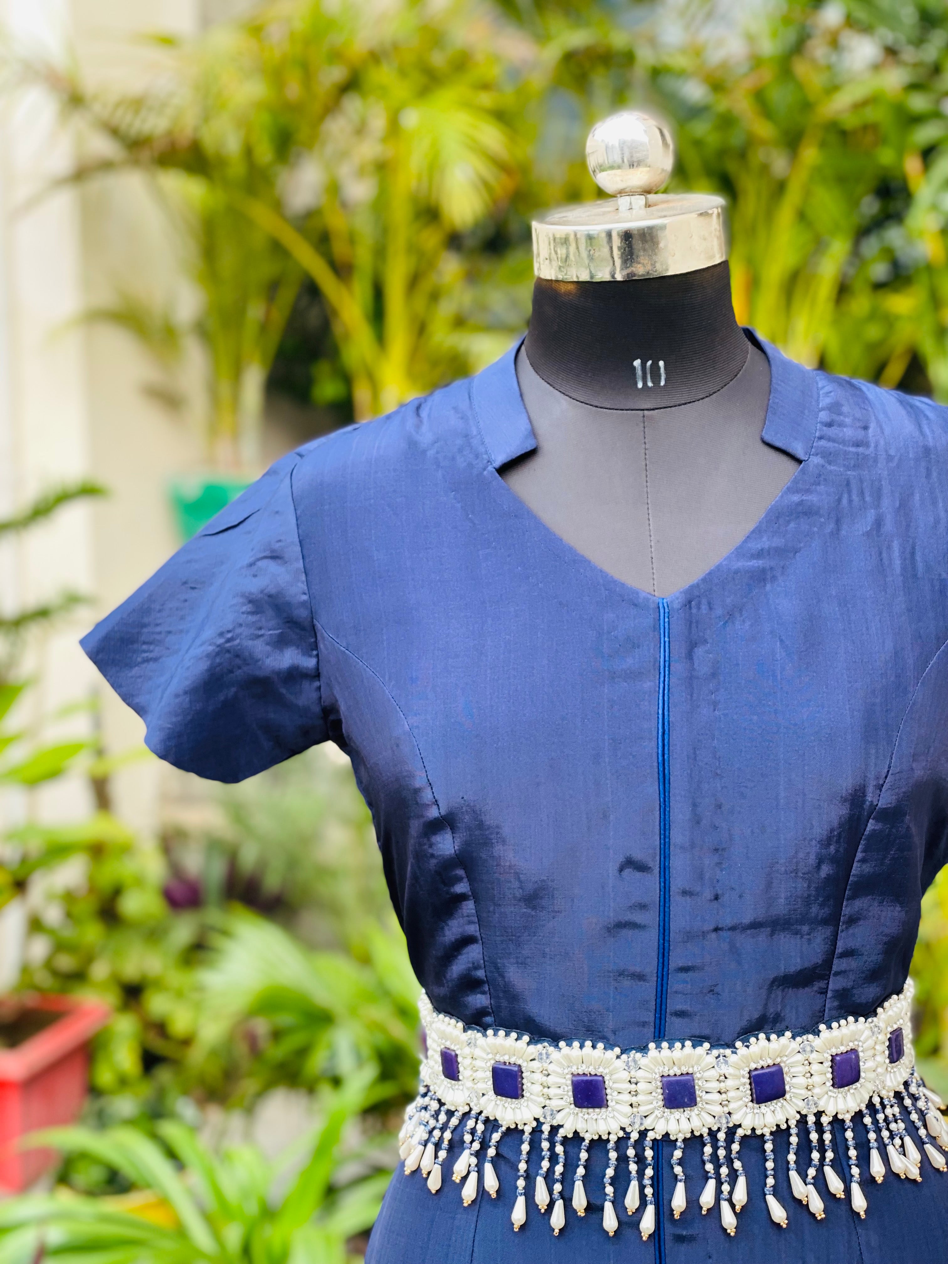 Navy Blue Hi-lo Co-ord Set