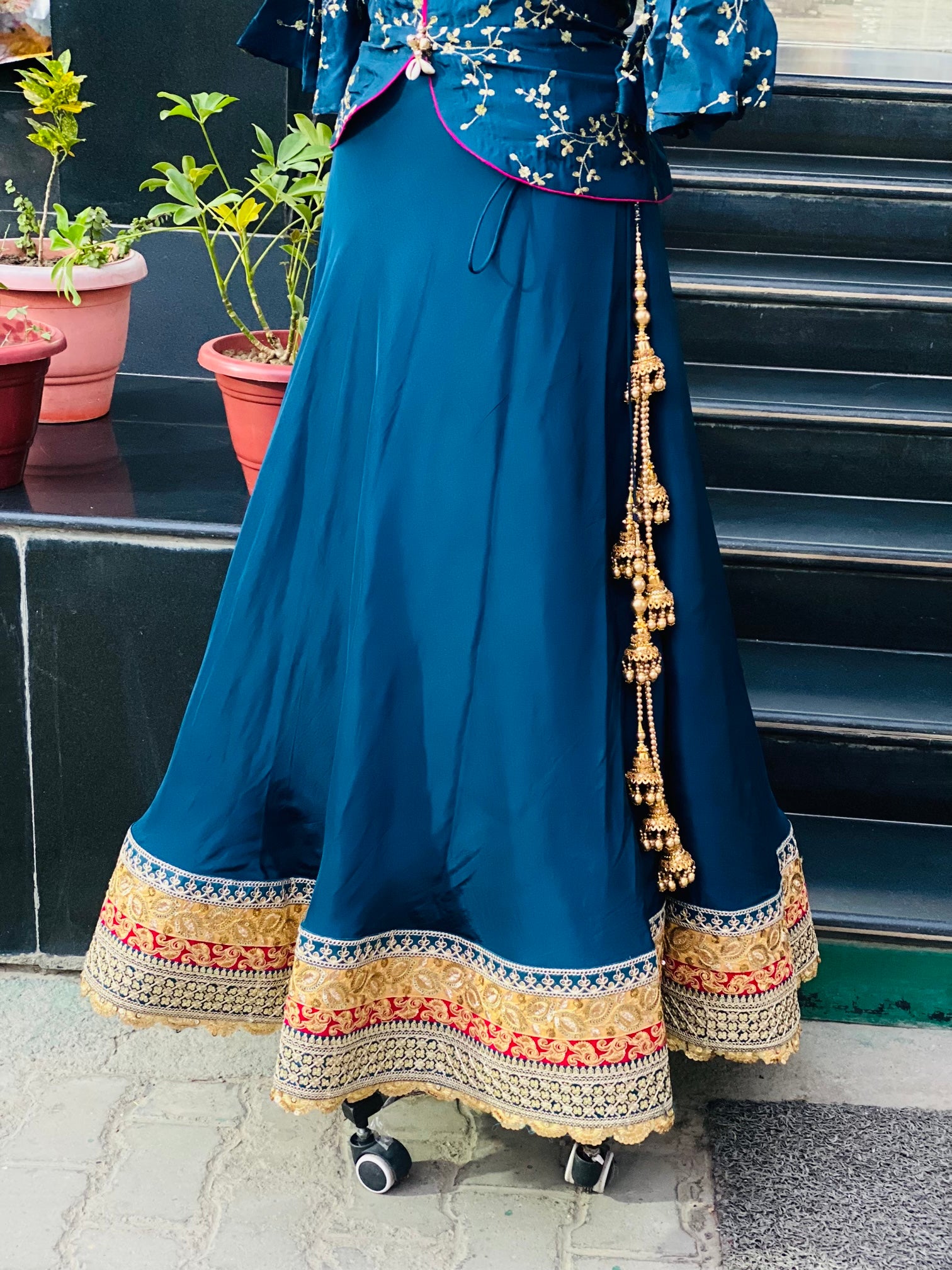 Peacock Silk Lehenga