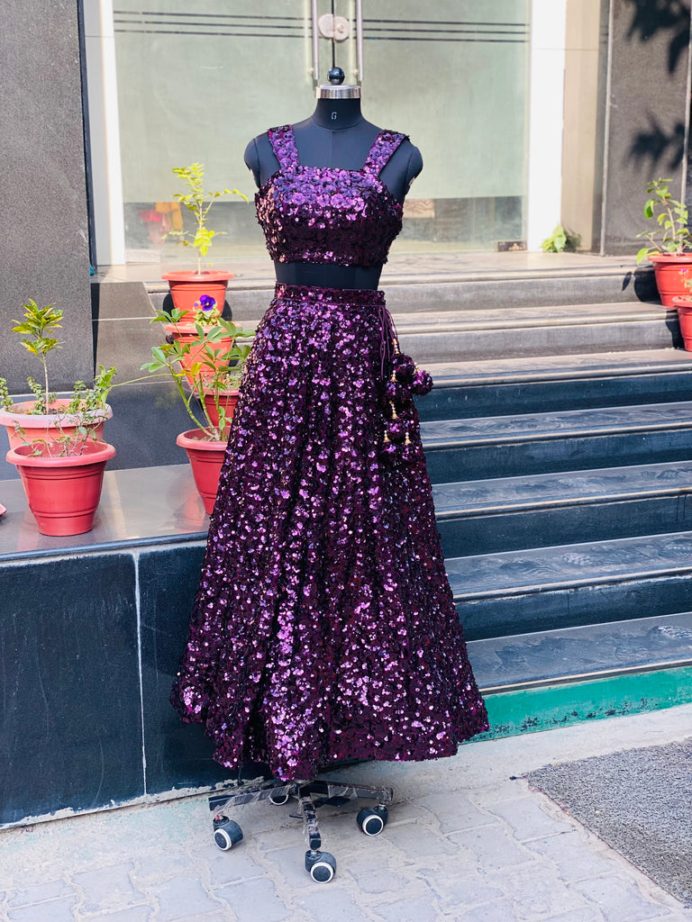 Black Color Net Sequins Work Reception Party Wear Lehenga – Adore Styelsus